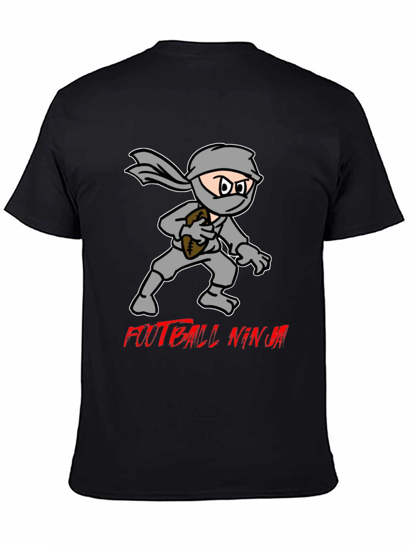 Football Ninja Black T-Shirt