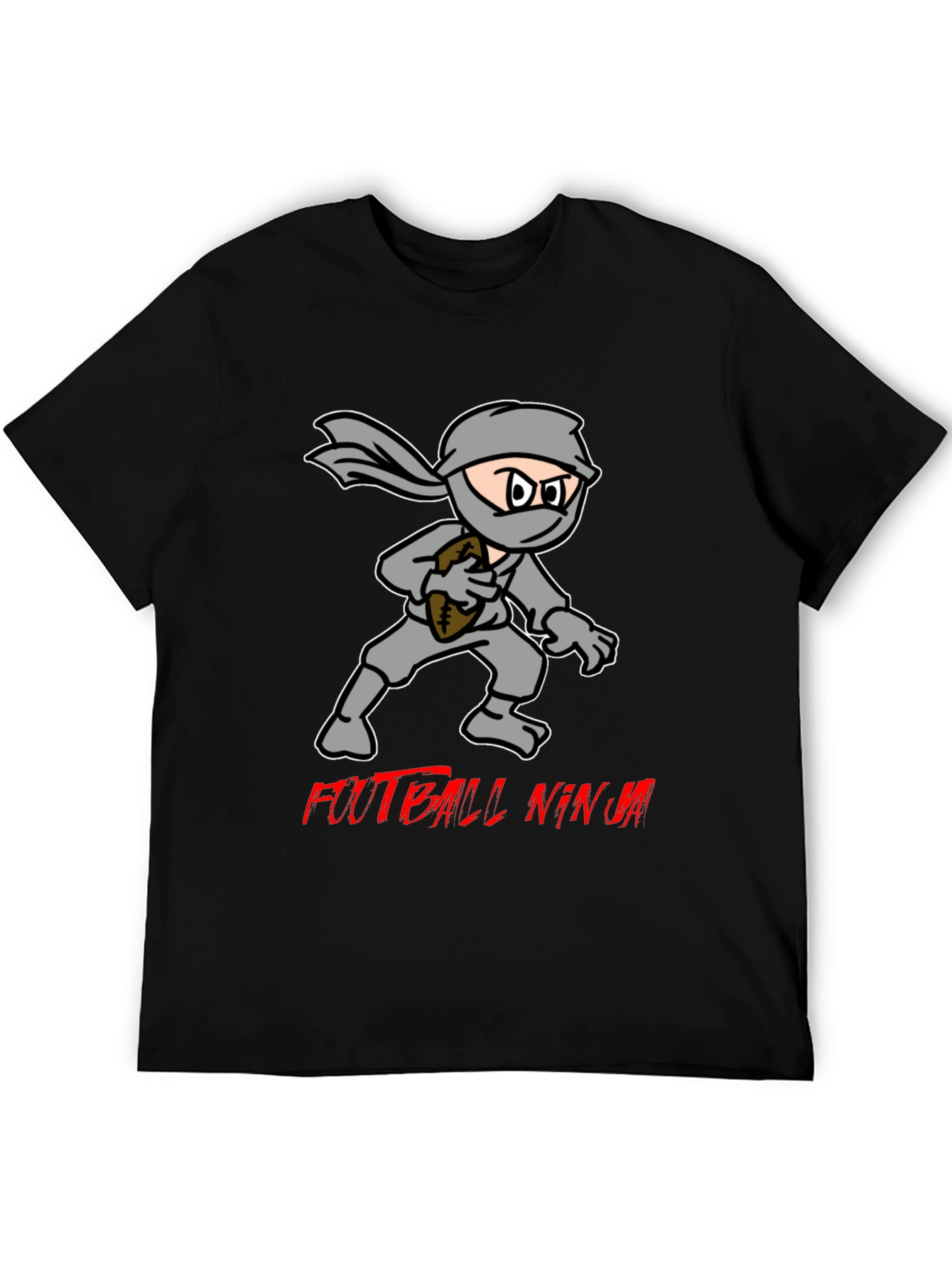 Football Ninja Black T-Shirt