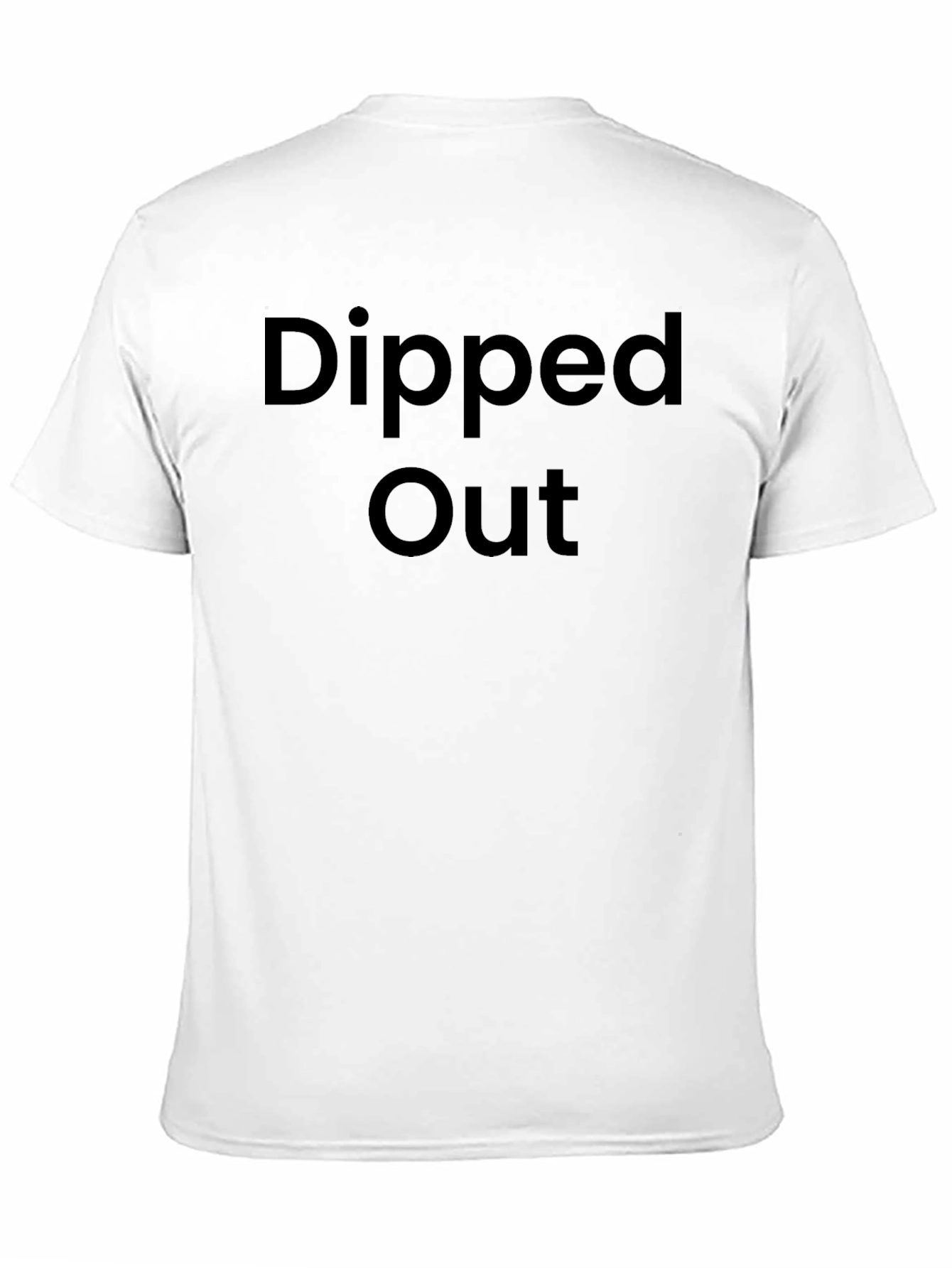 Dipped Out Black Graphic Tee - Mens Casual Shirt