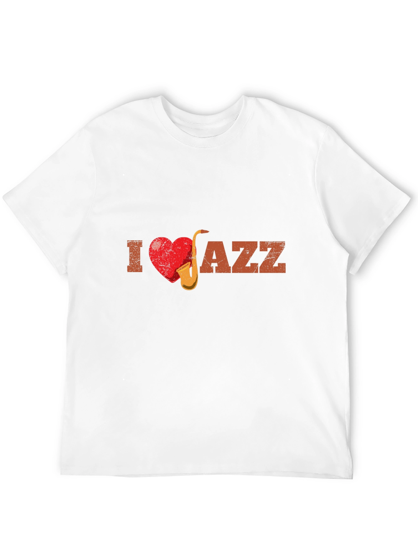 I Heart Jazz Music Graphic Print Tee