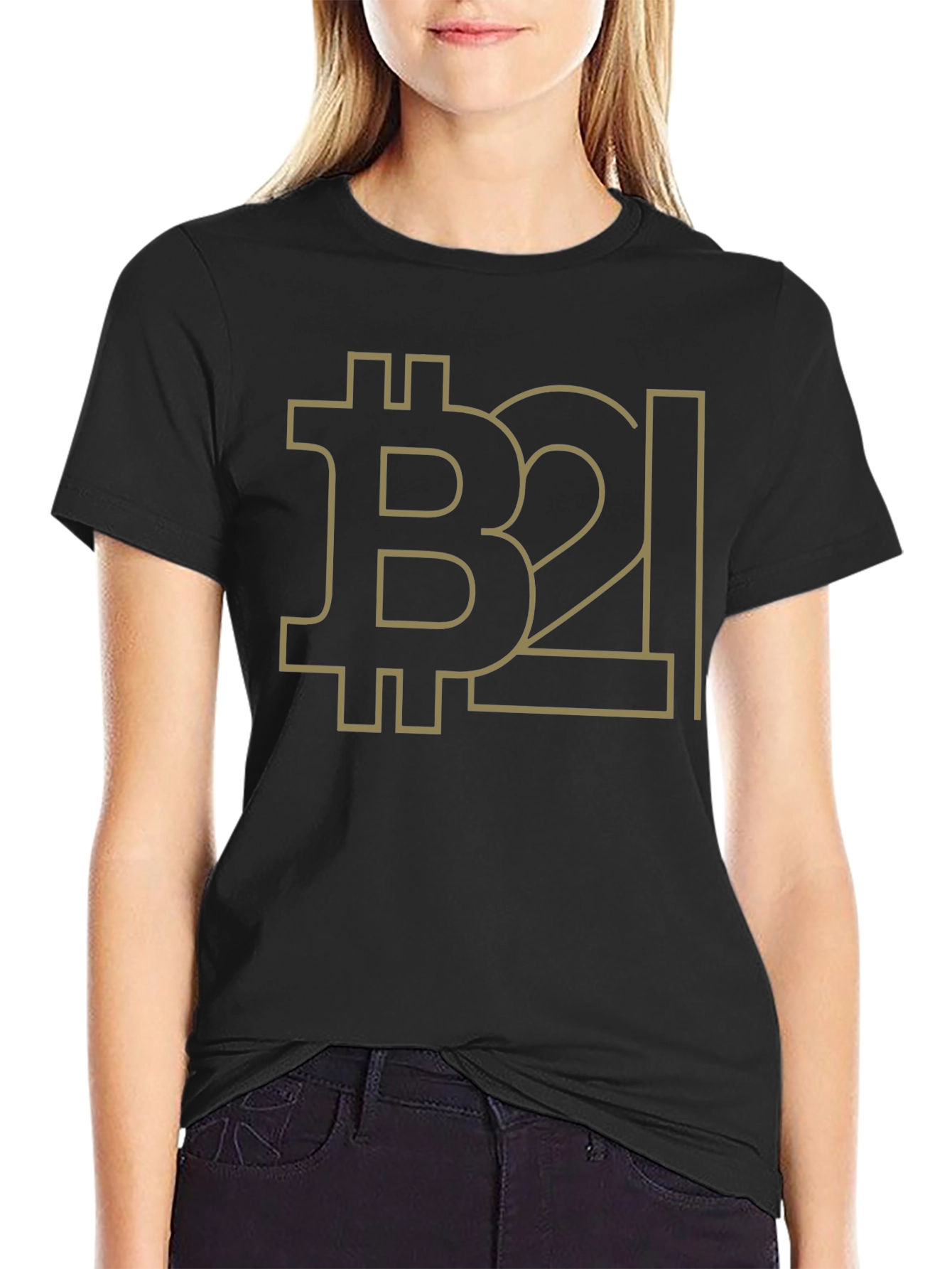 Bitcoin B2l Black Graphic Tee