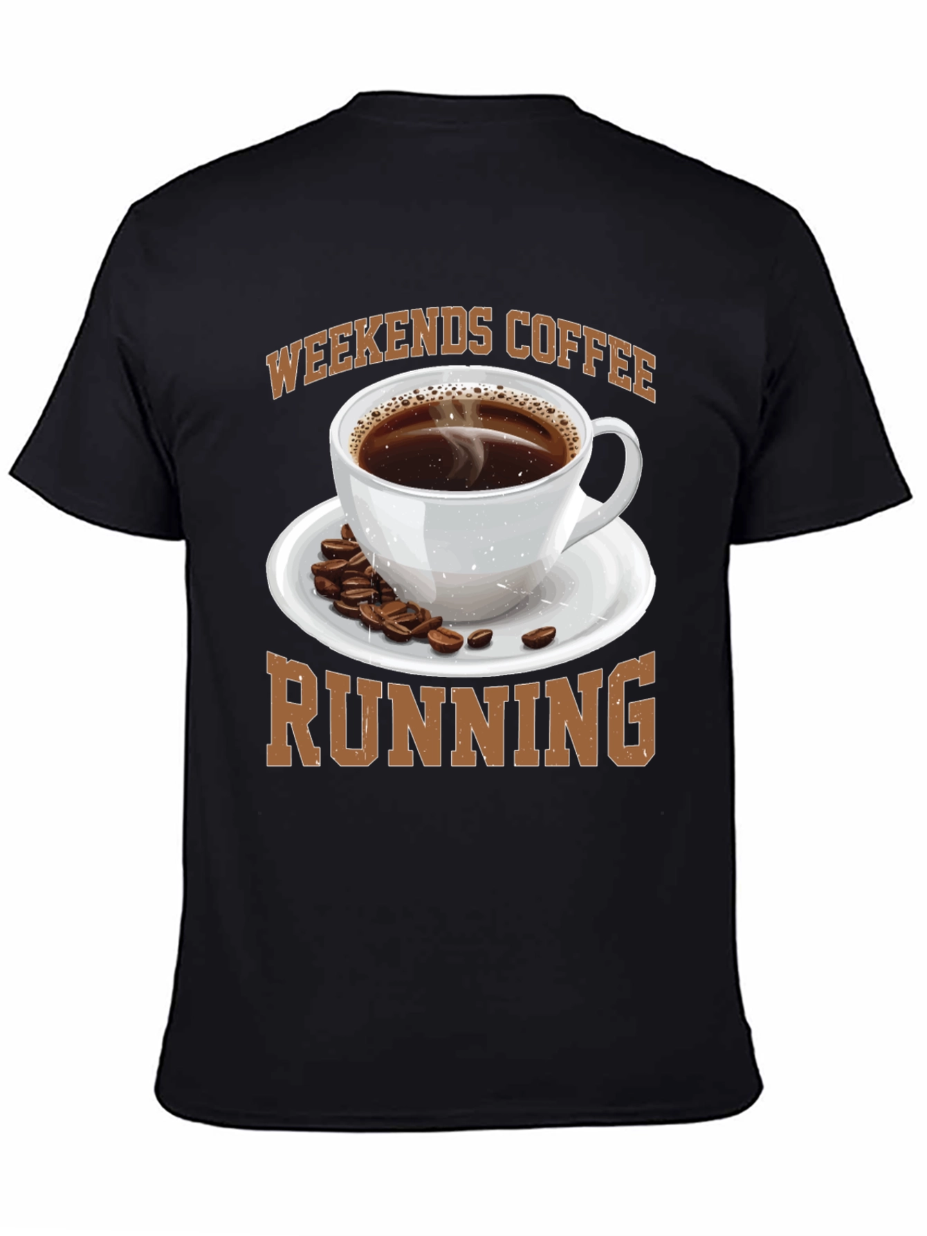 Weekends Coffee Running Graphic T-Shirt