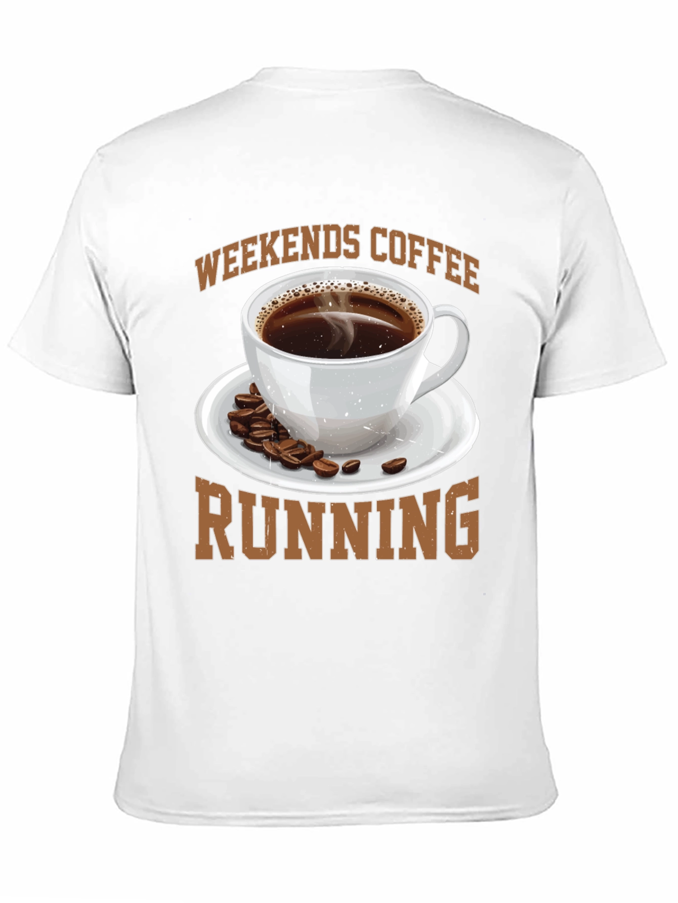 Weekends Coffee Running Graphic T-Shirt