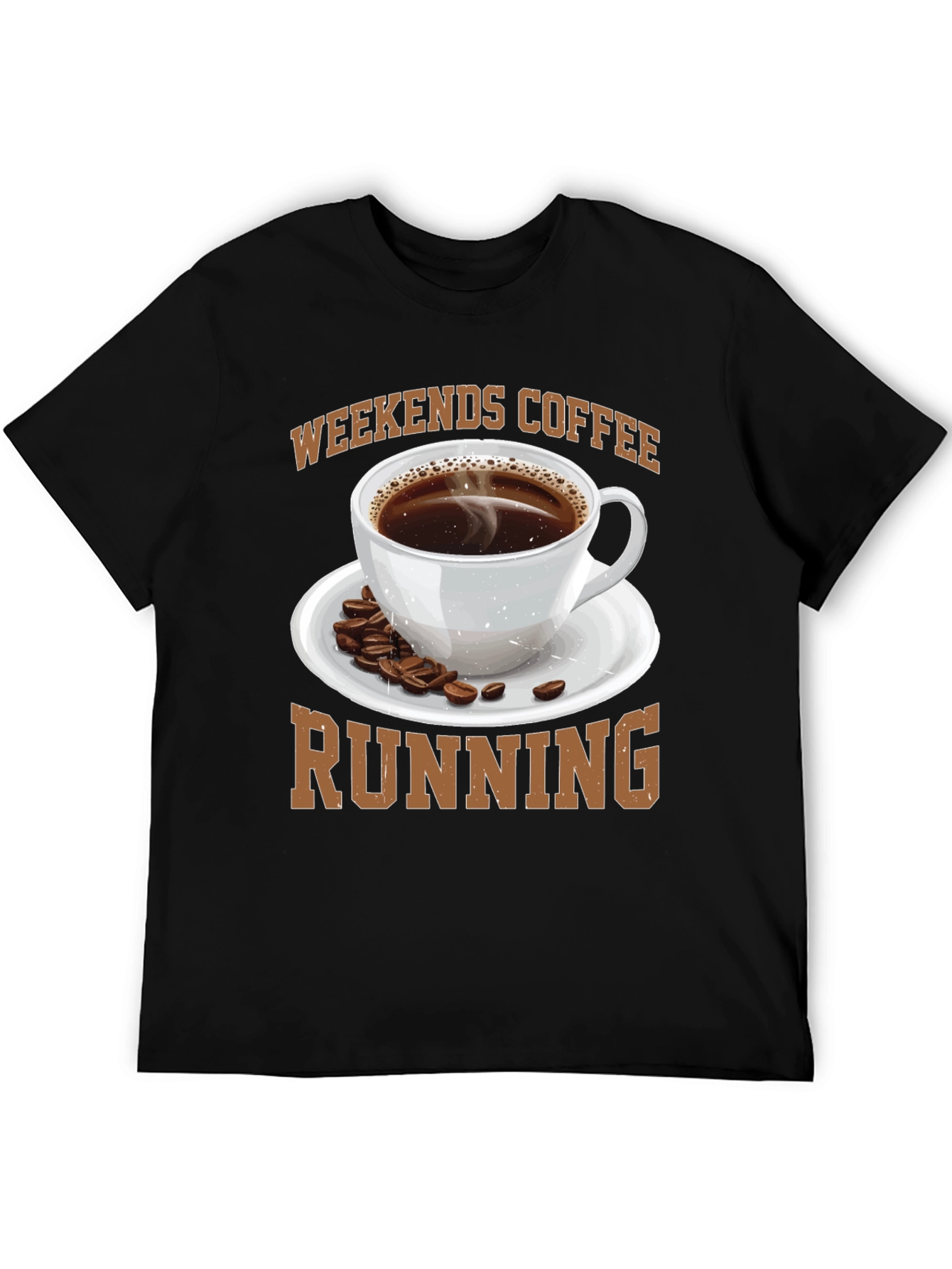Weekends Coffee Running Graphic T-Shirt