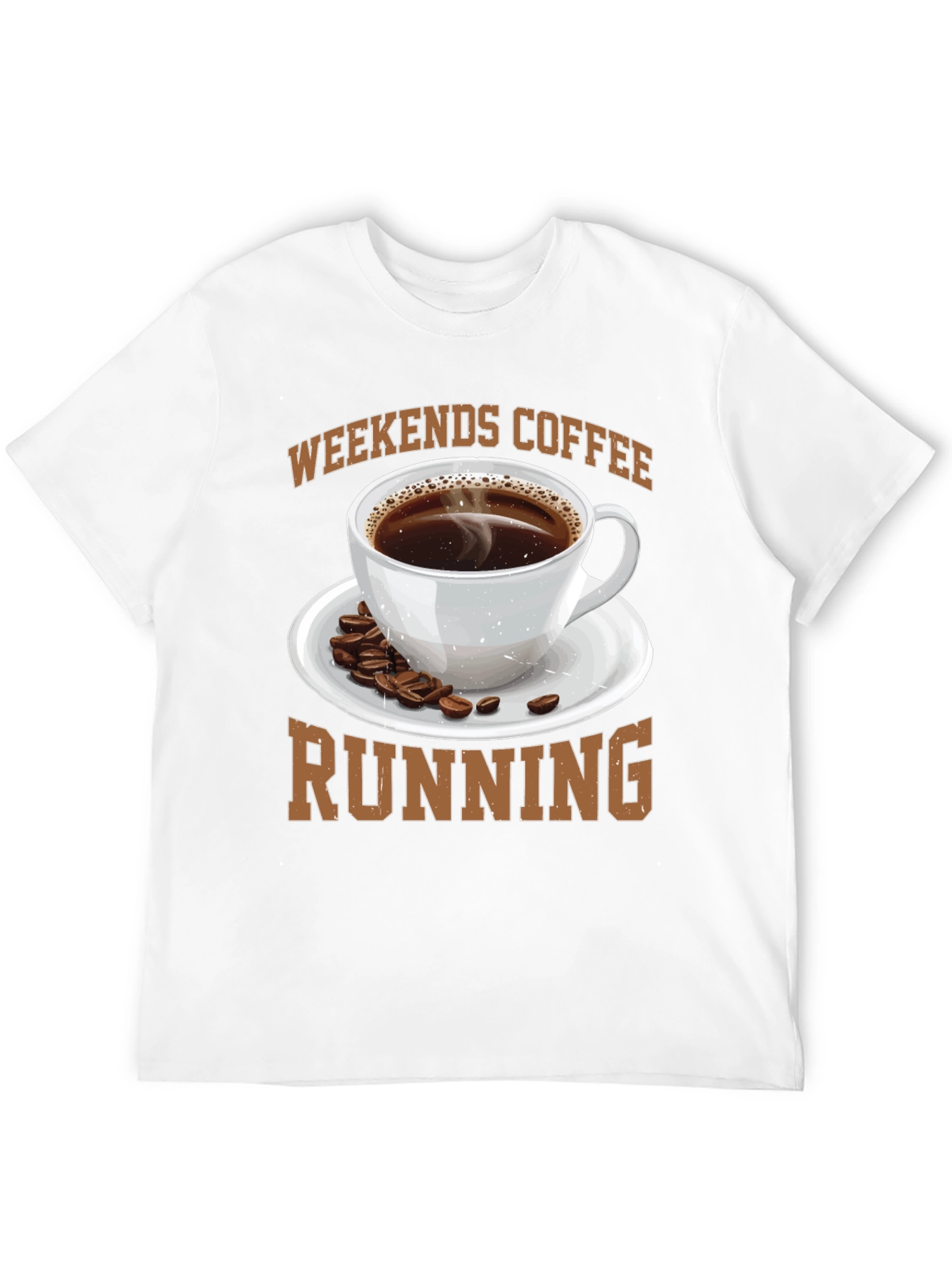 Weekends Coffee Running Graphic T-Shirt