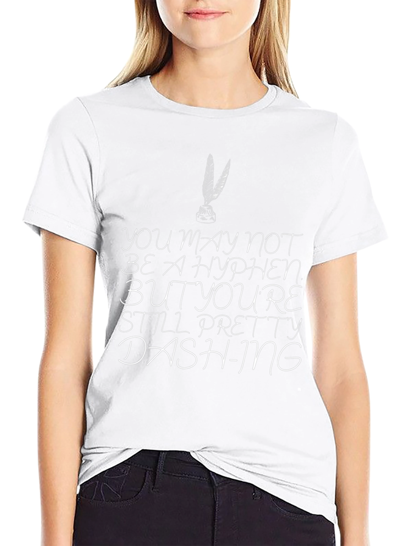 Dashing Graphic Tee - Literary Humor T-Shirt