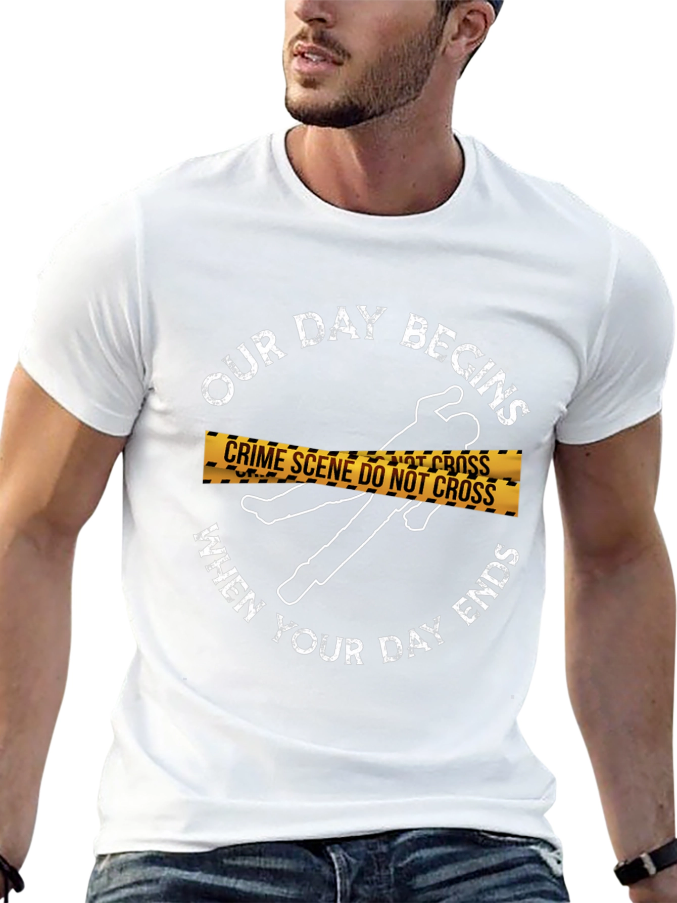 Crime Scene T-Shirt: Our Day Begins...