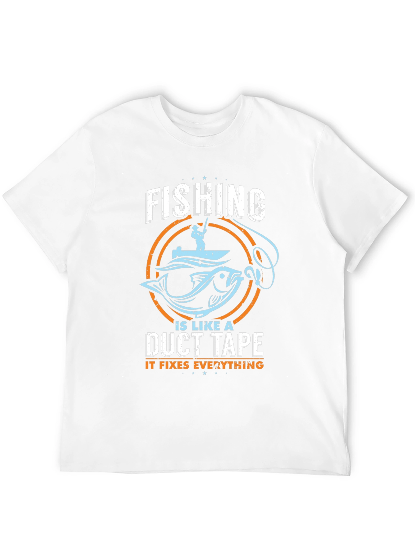Fishing Duct Tape Fixes Everything Tee