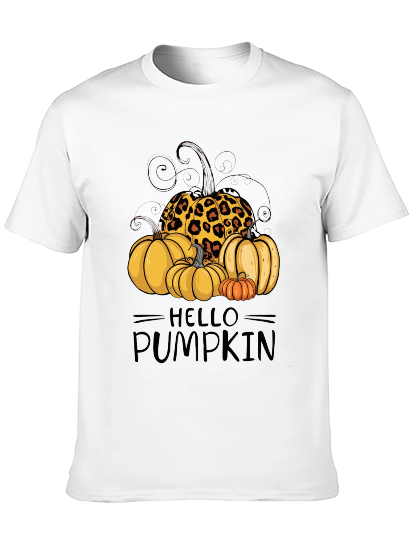 Hello Pumpkin Leopard Print T-Shirt