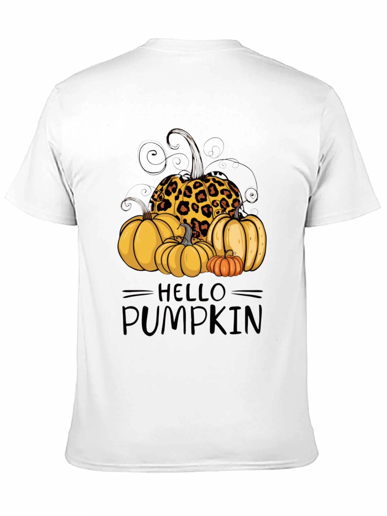 Hello Pumpkin Leopard Print T-Shirt