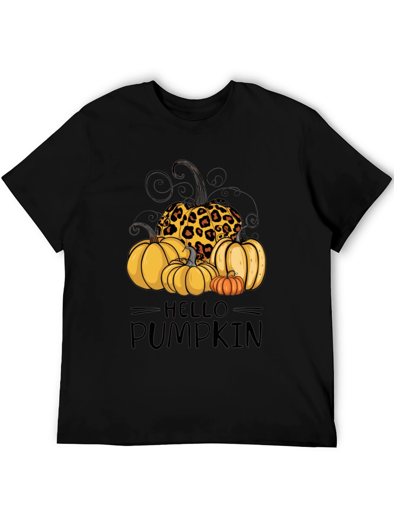Hello Pumpkin Leopard Print T-Shirt
