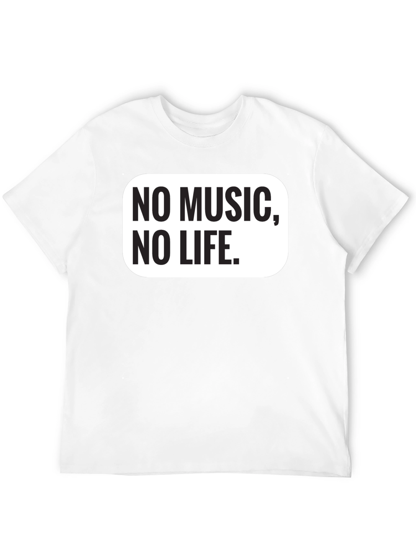 No Music No Life Black Graphic Tee