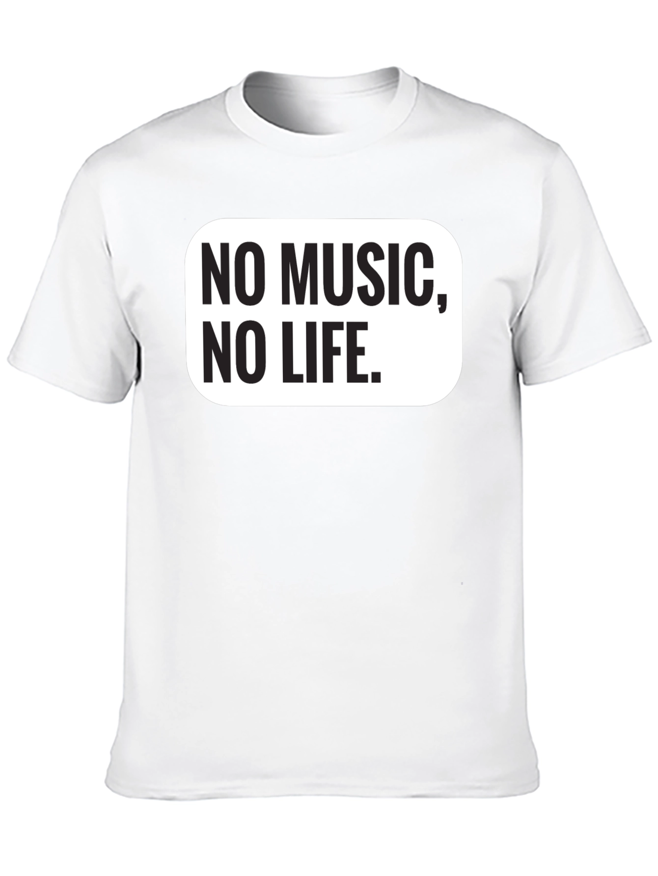 No Music No Life Black Graphic Tee