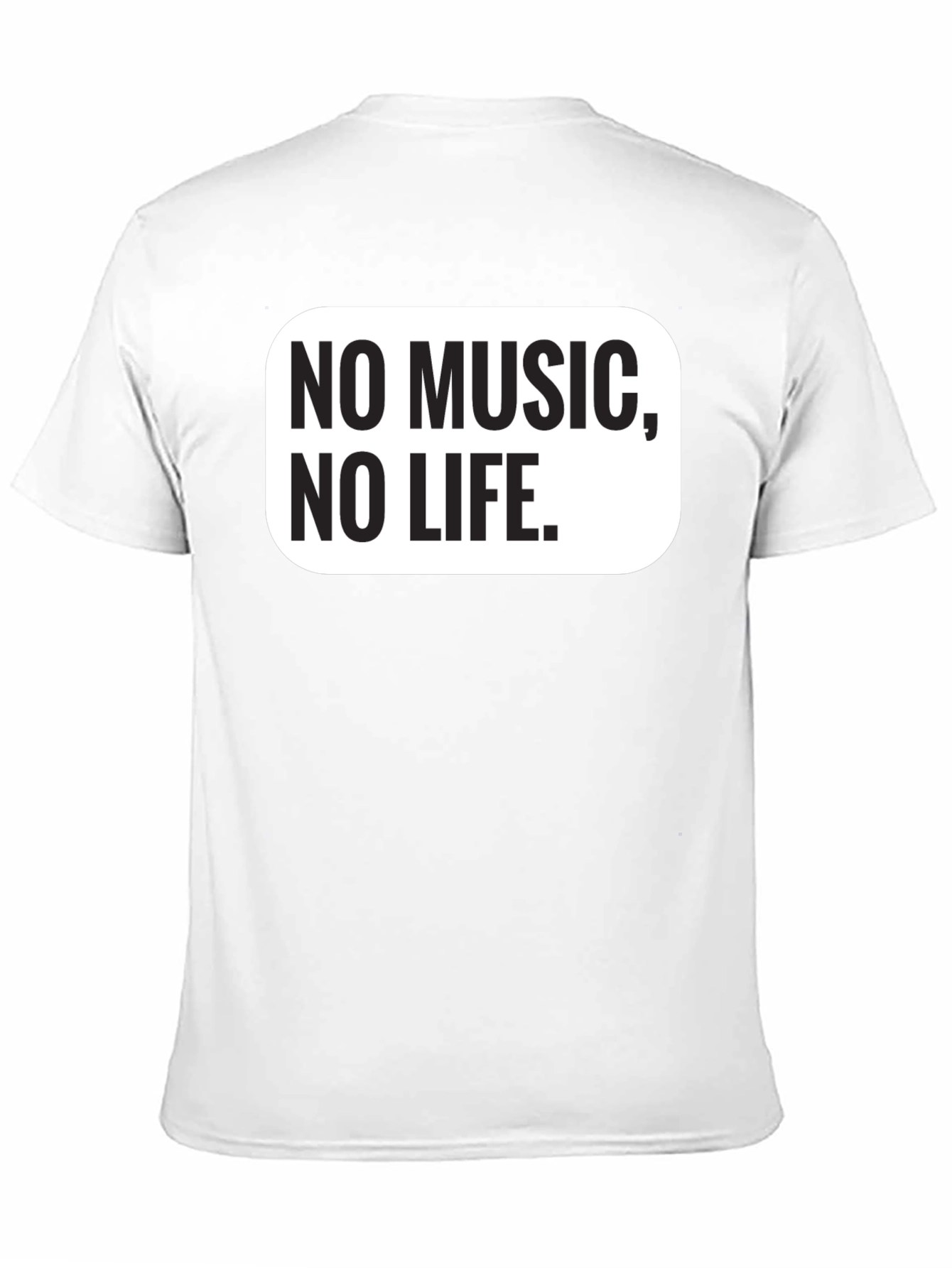 No Music No Life Black Graphic Tee