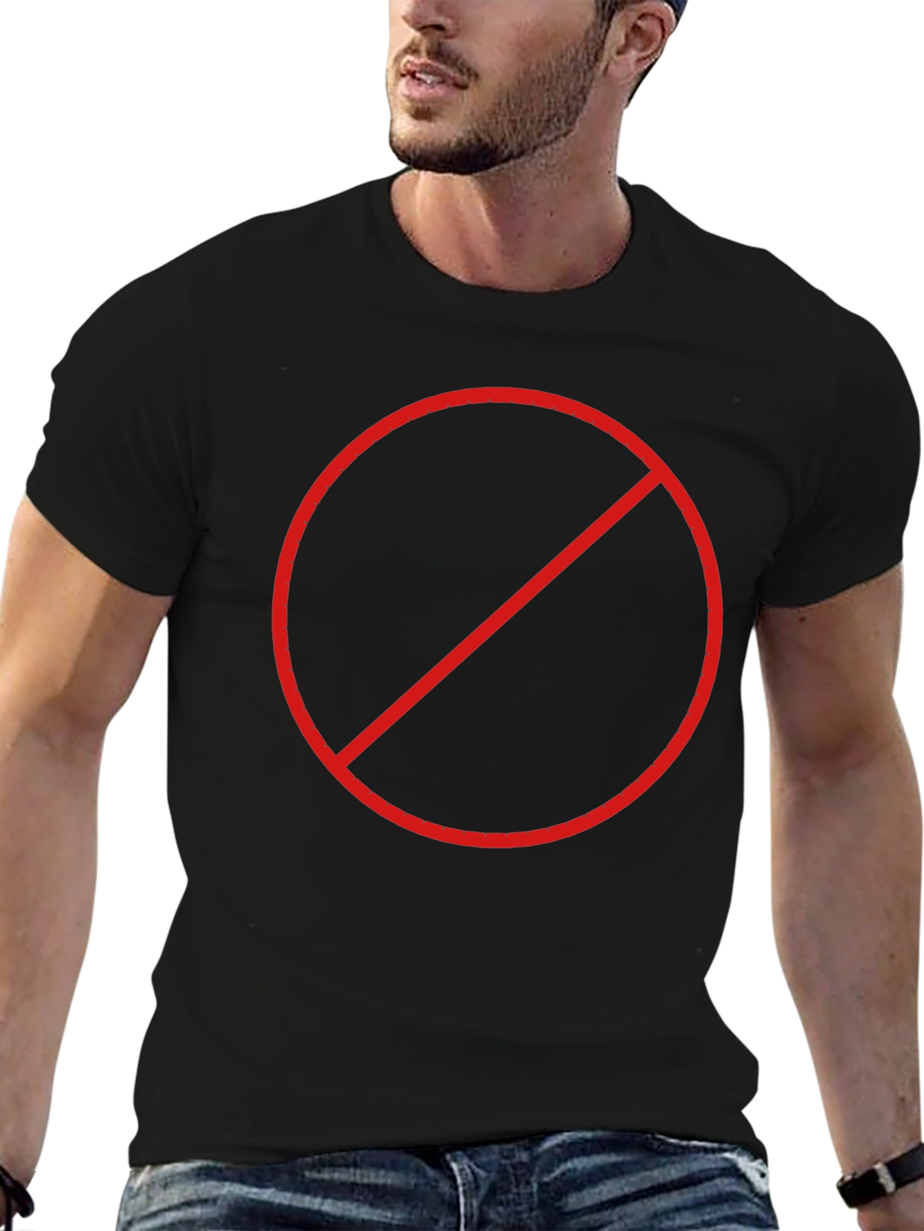 Black T-Shirt with No Symbol
