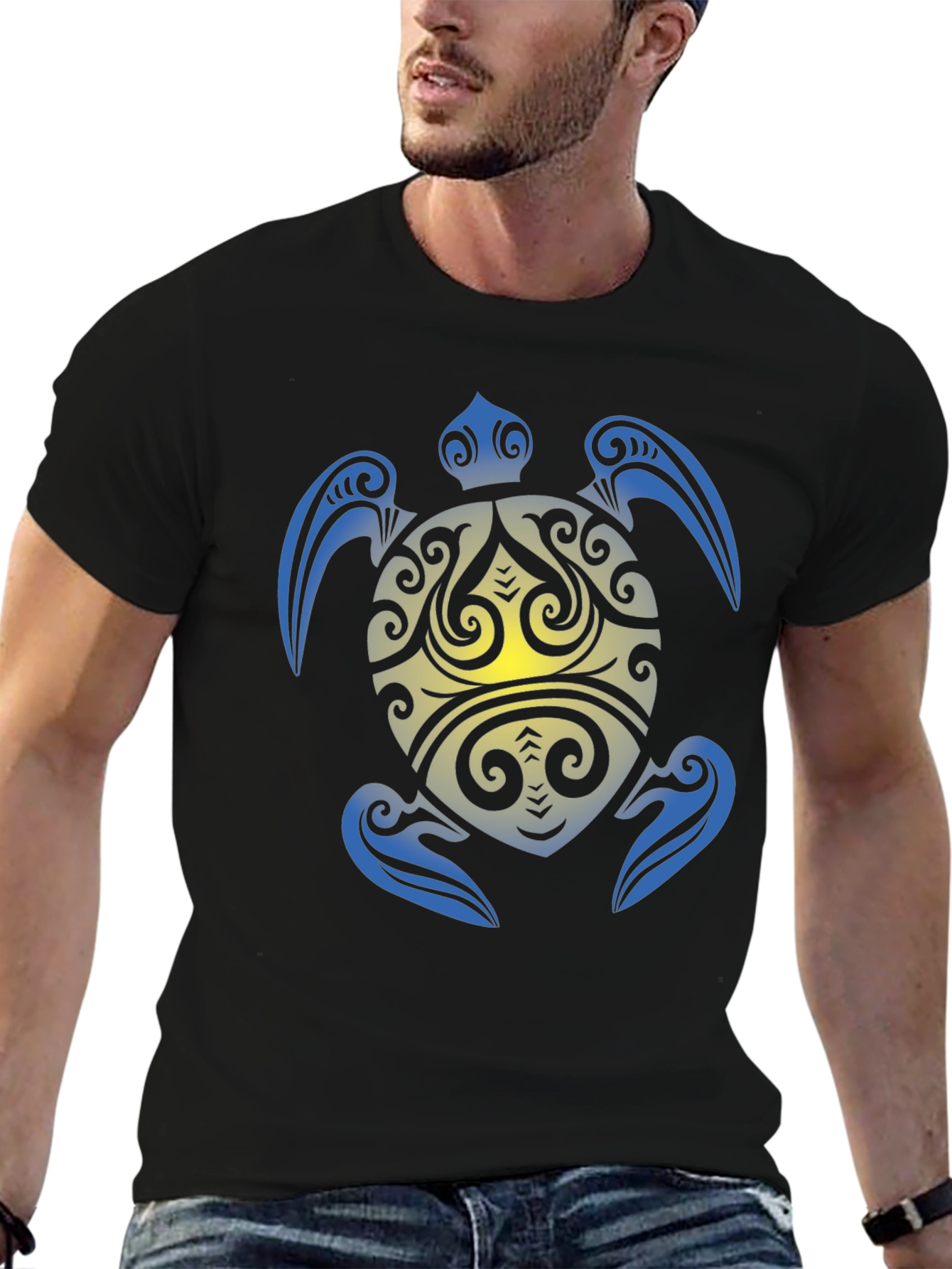 Tribal Turtle Graphic T-Shirt