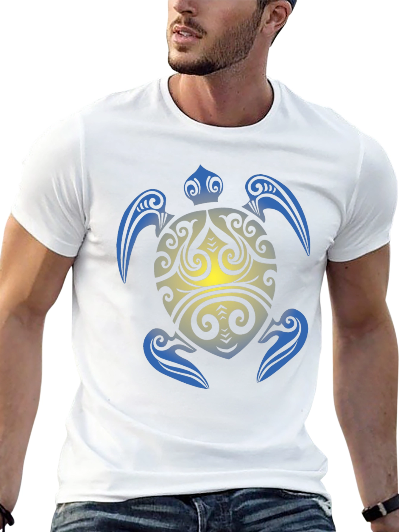 Tribal Turtle Graphic T-Shirt