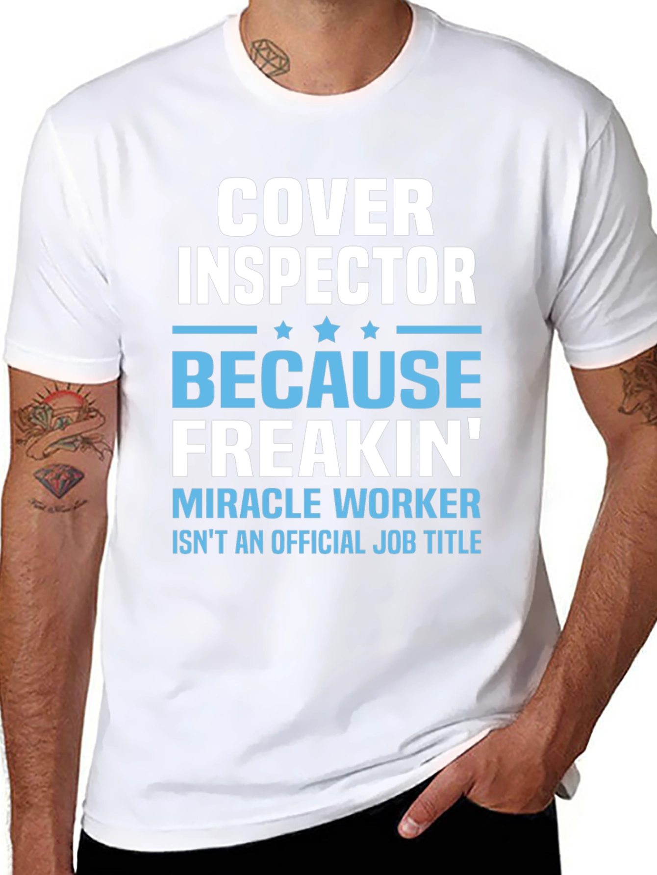 Cover Inspector Funny Job Title T-Shirt