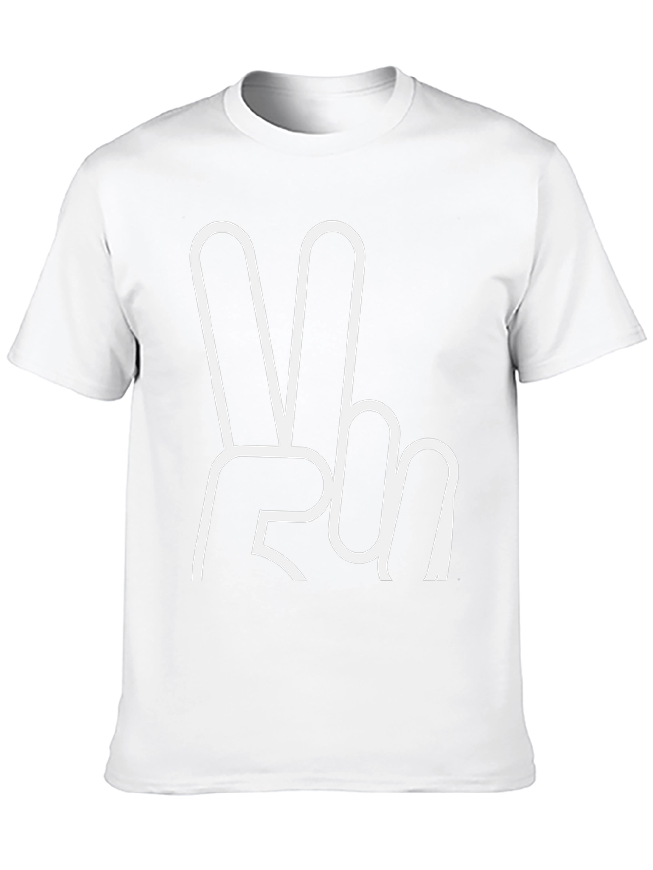 Peace Sign Graphic Tee - Classic Black T-Shirt