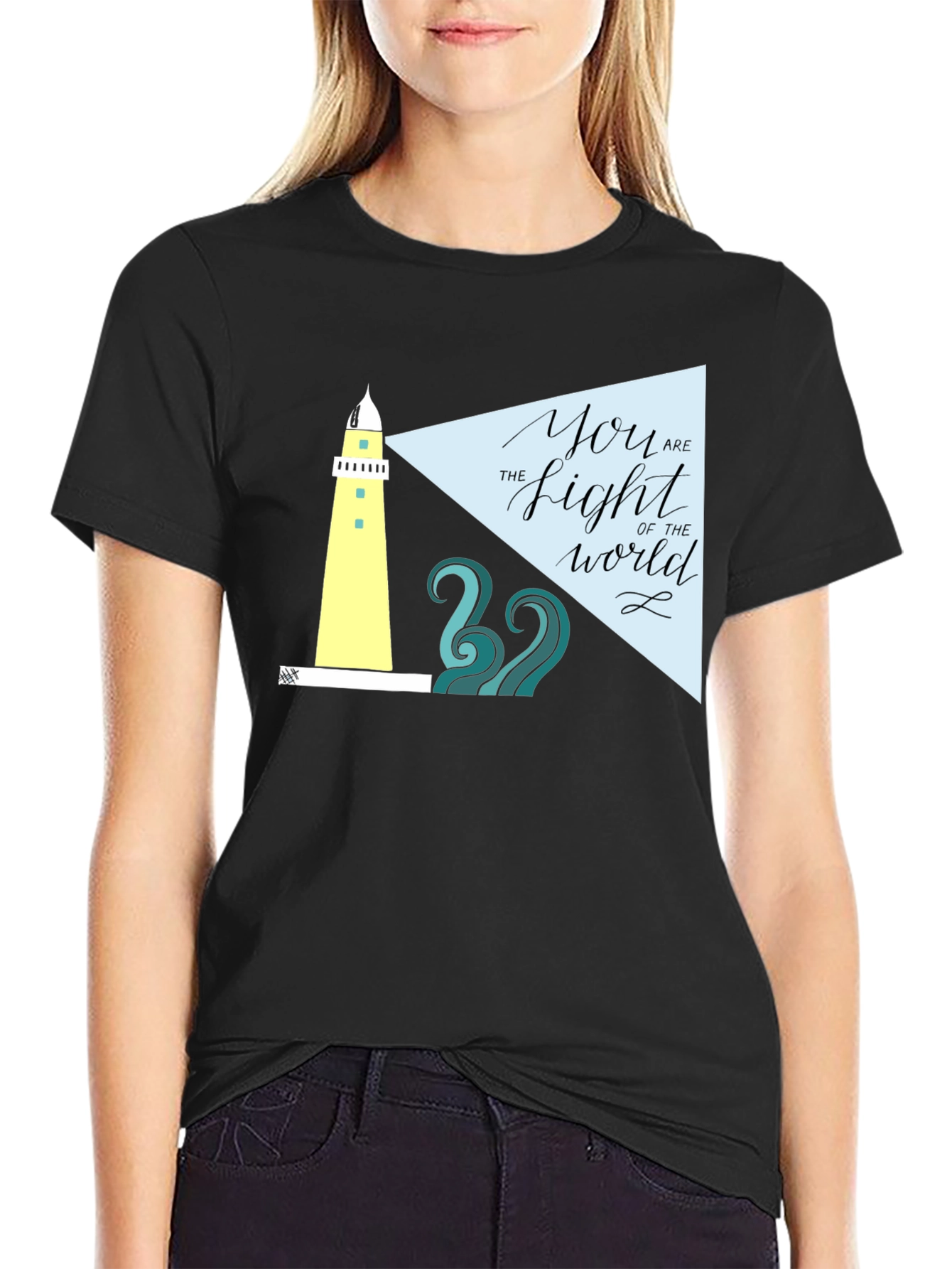Lighthouse Graphic Tee - You Are The Light T-Shirt