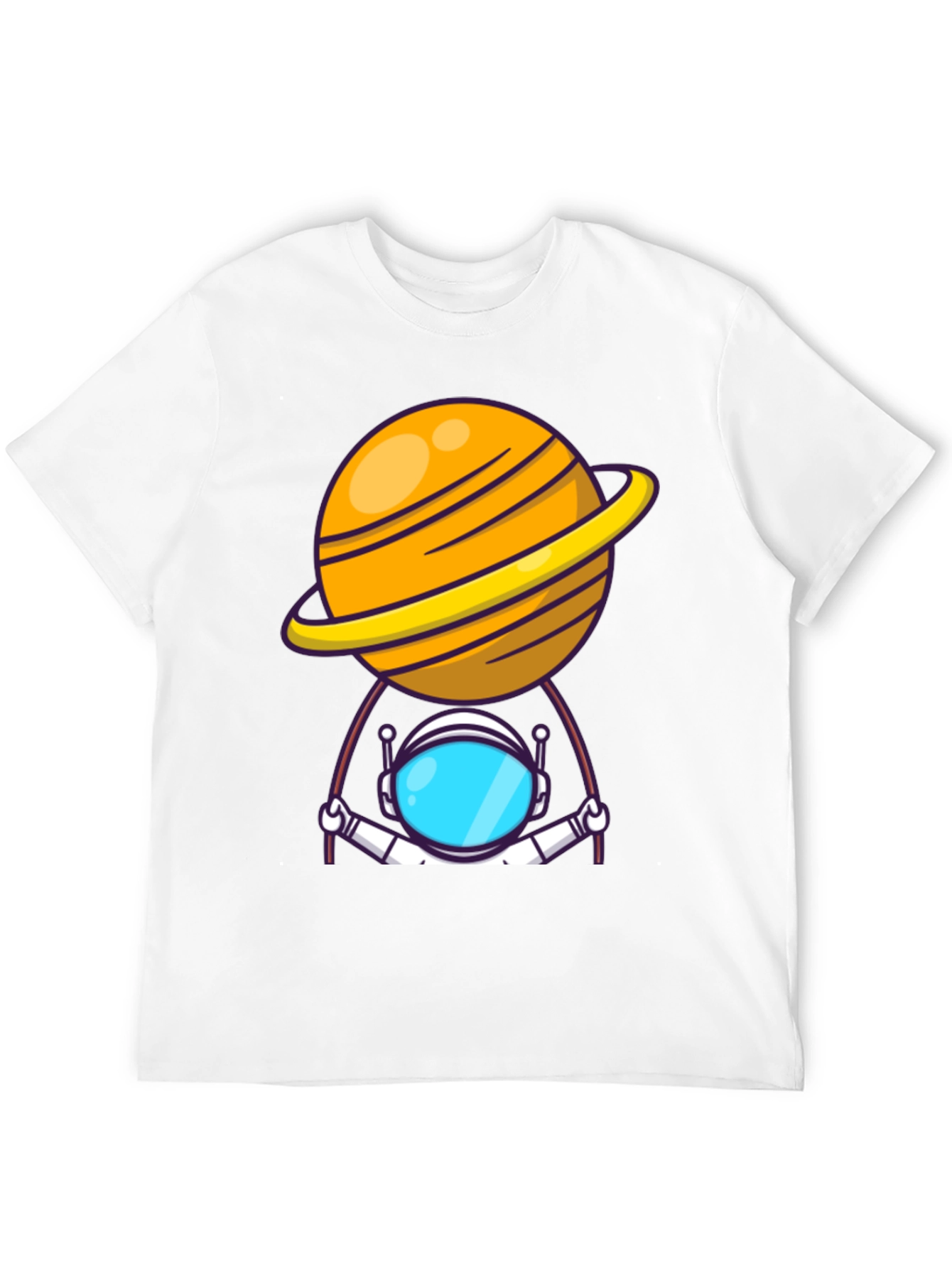 Astronaut Planet T-Shirt - Outer Space Graphic Tee