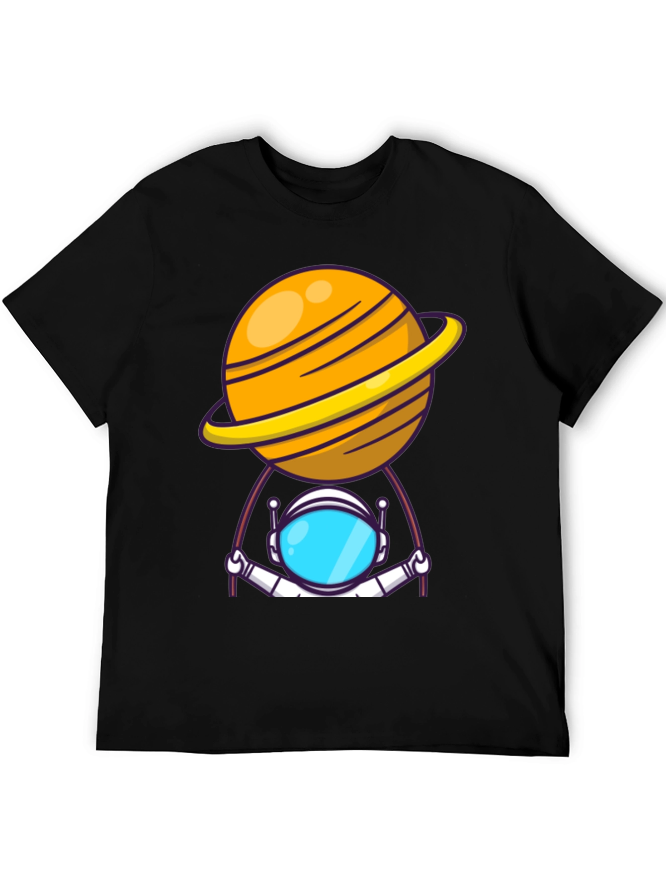 Astronaut Planet T-Shirt - Outer Space Graphic Tee