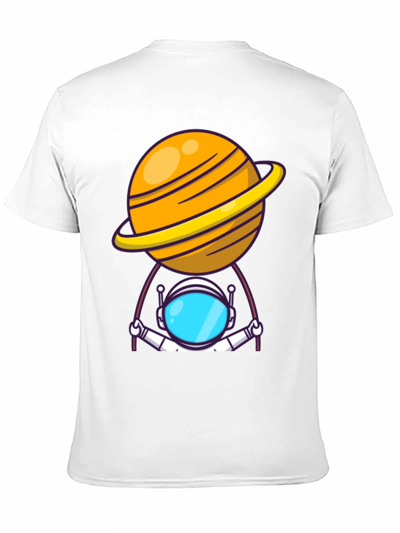 Astronaut Planet T-Shirt - Outer Space Graphic Tee