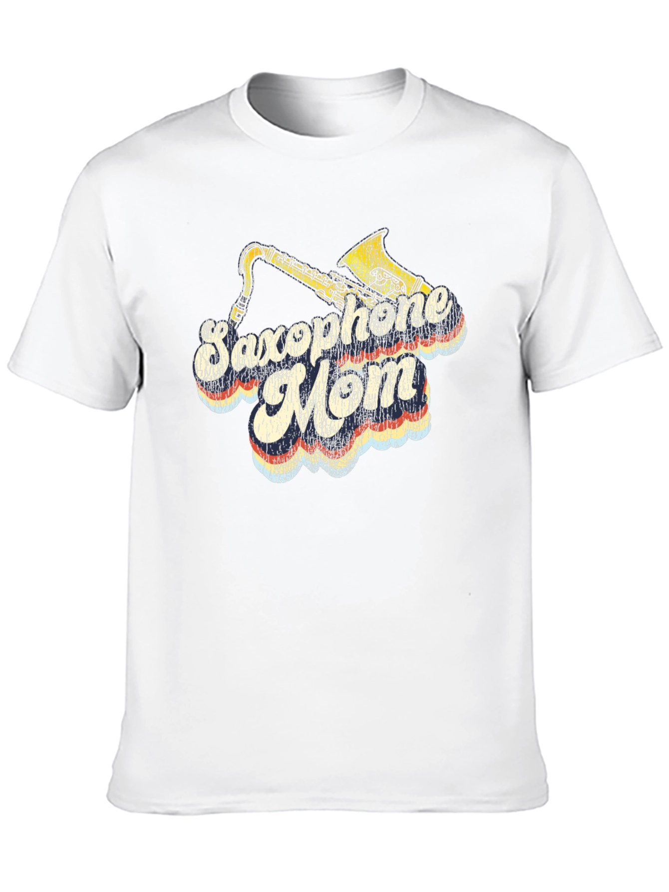 Saxophone Mom T-Shirt - Retro Design