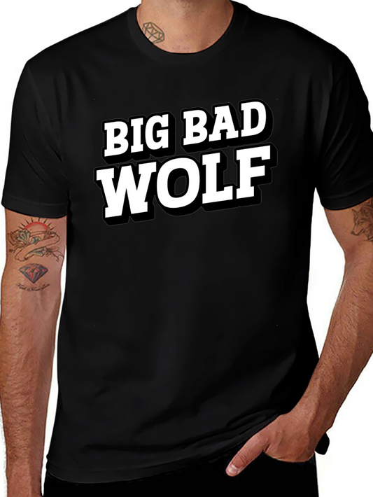 Big Bad Wolf Black Graphic T-Shirt