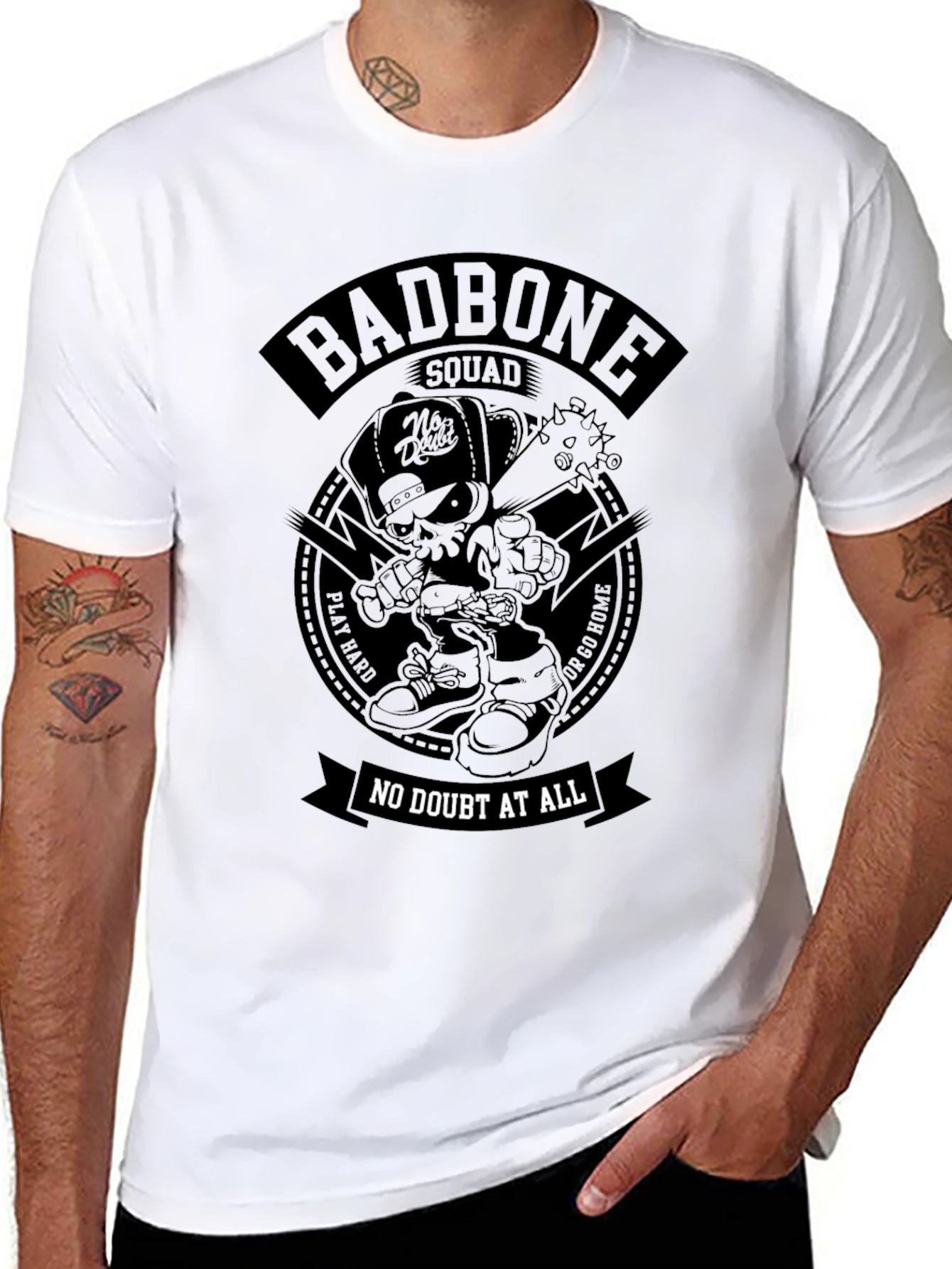 Badbone Squad T-Shirt - Skull Graphic Tee