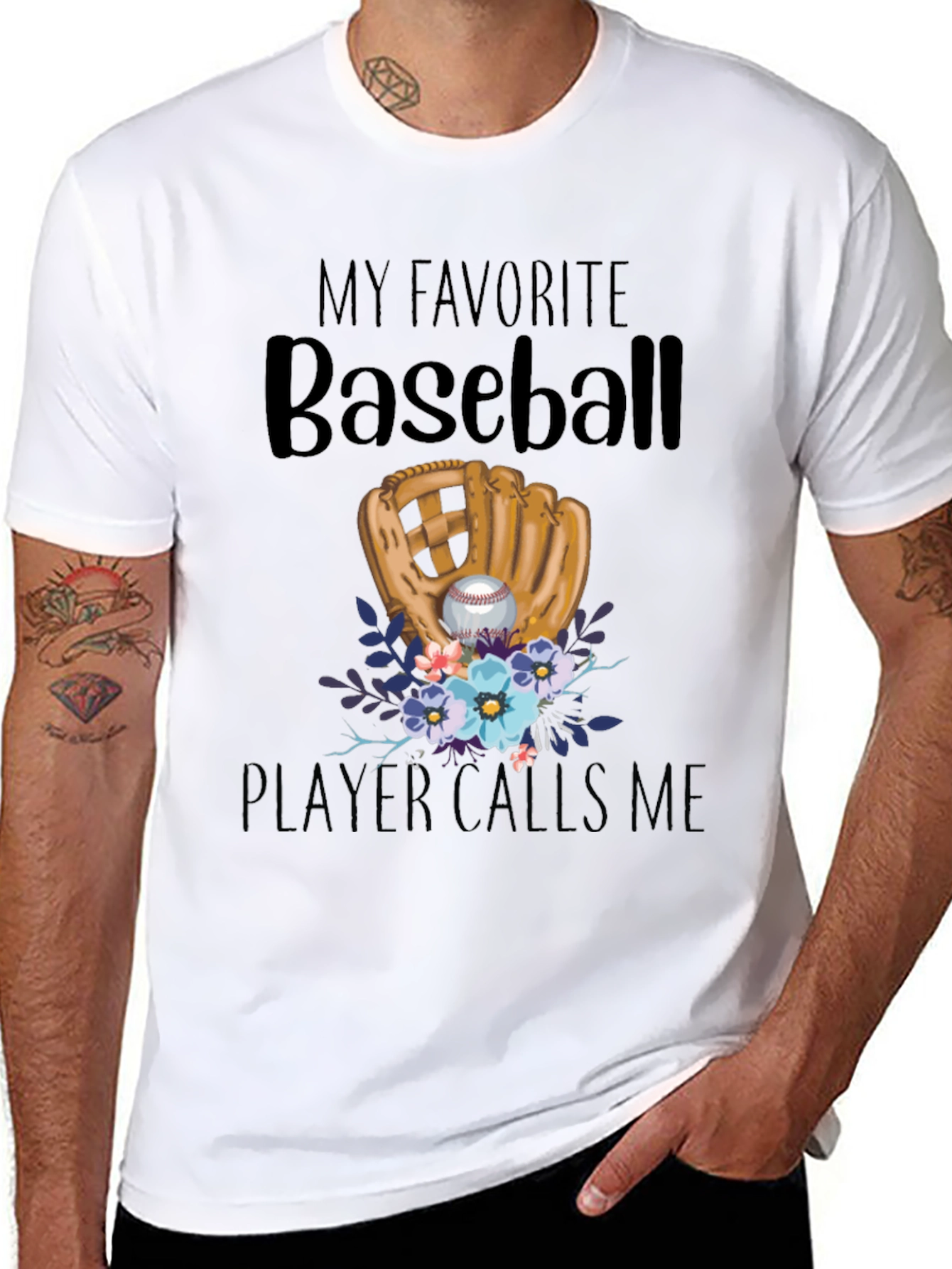 My Favorite Baseball Player Calls Me T-Shirt