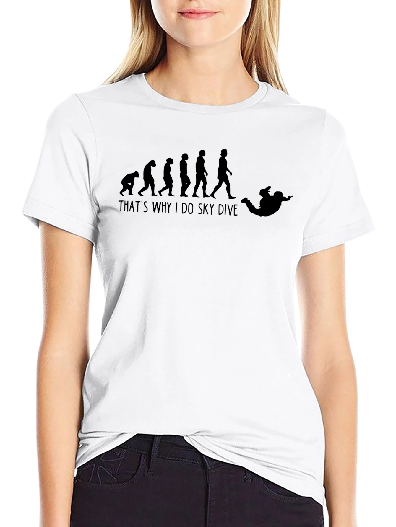 Evolution Skydiving T-Shirt - Funny Skydive Tee