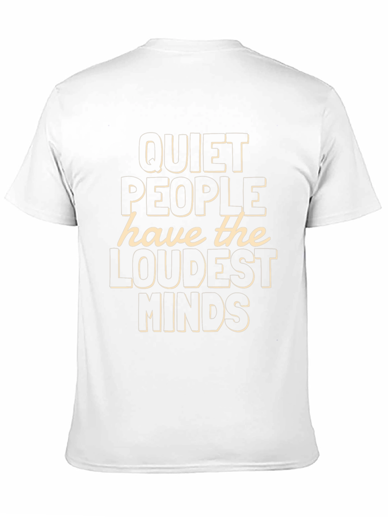 Quiet People Loudest Minds Graphic Tee - Black