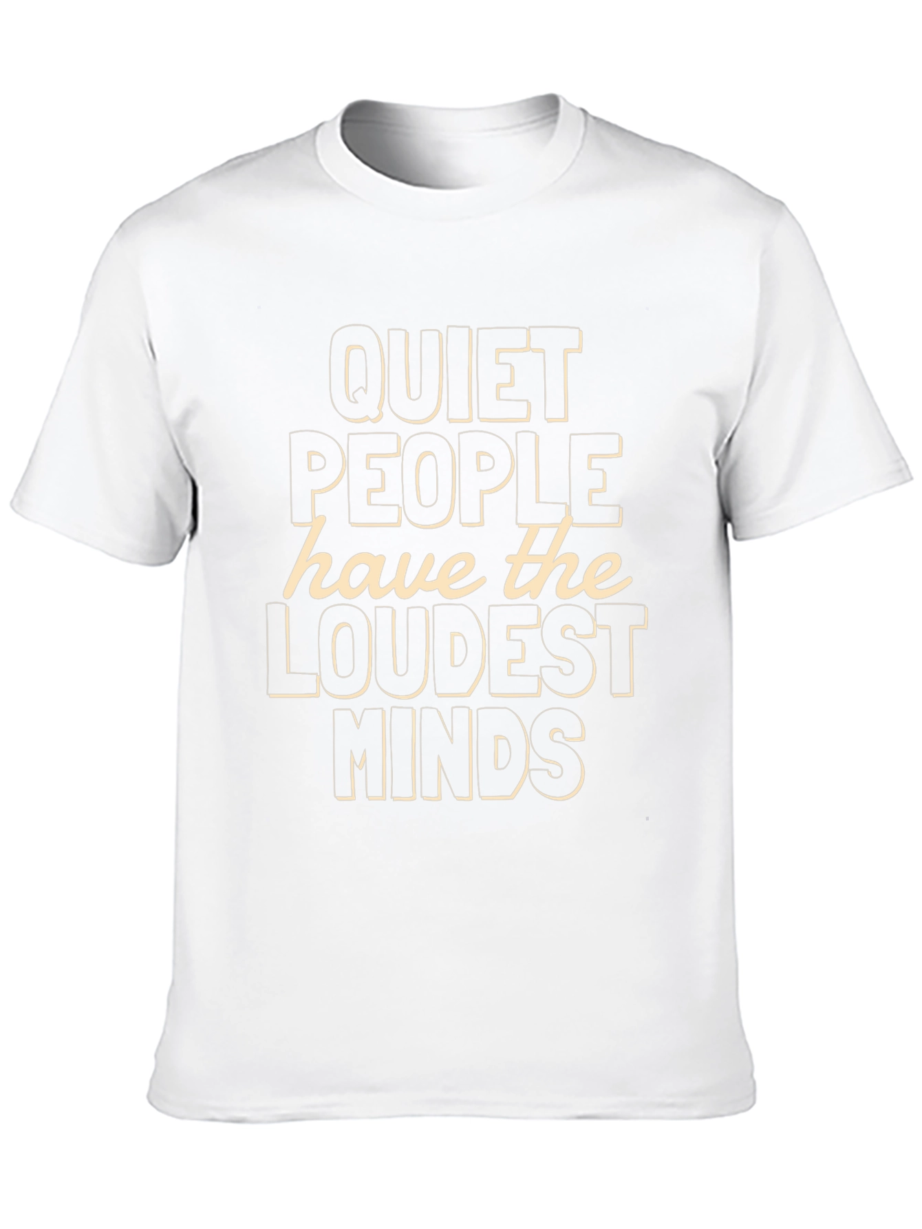 Quiet People Loudest Minds Graphic Tee - Black