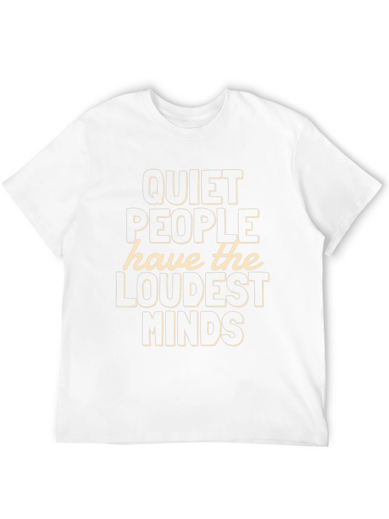 Quiet People Loudest Minds Graphic Tee - Black