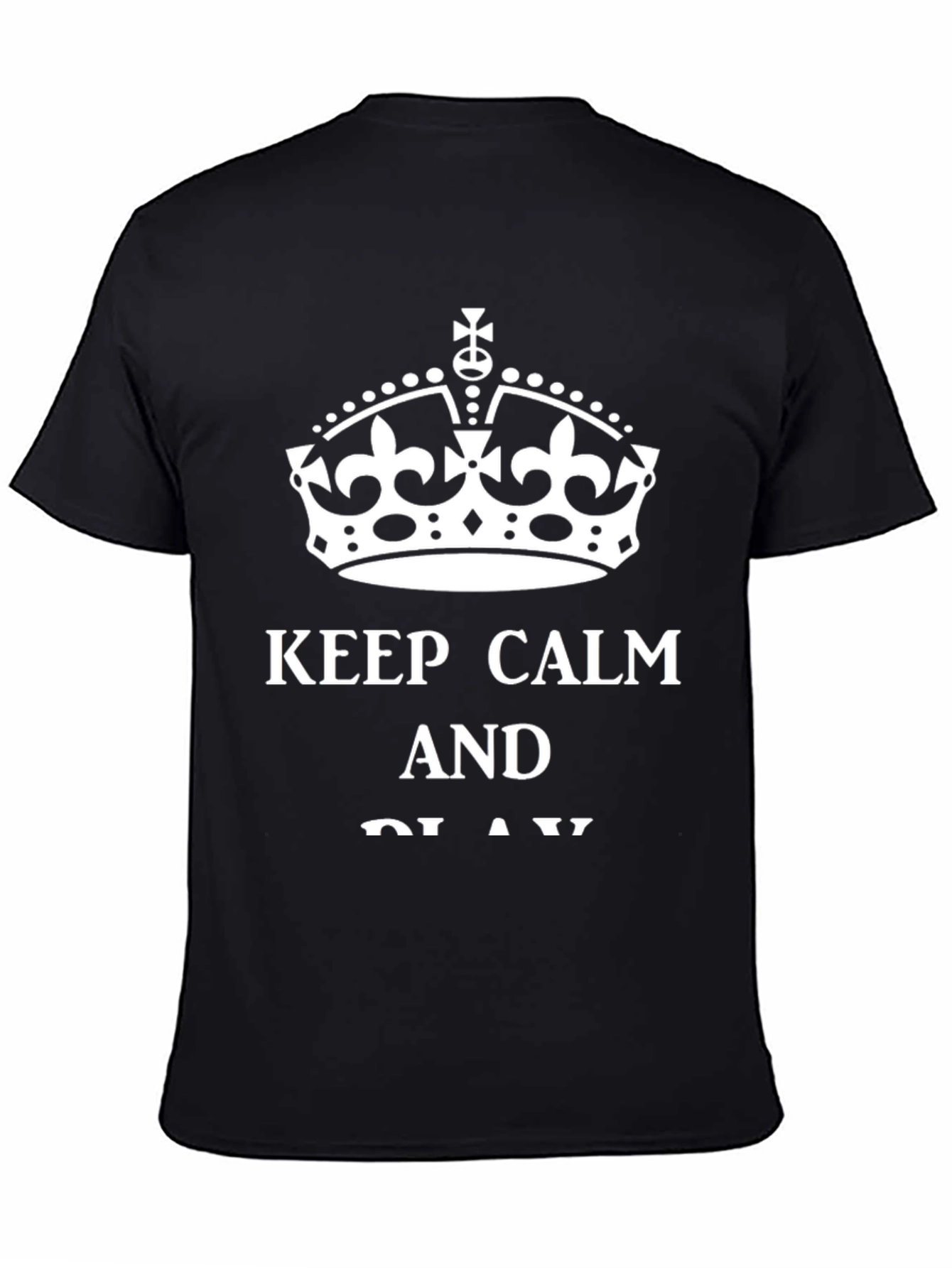 Keep Calm Graphic Tee - Mens Black T-Shirt