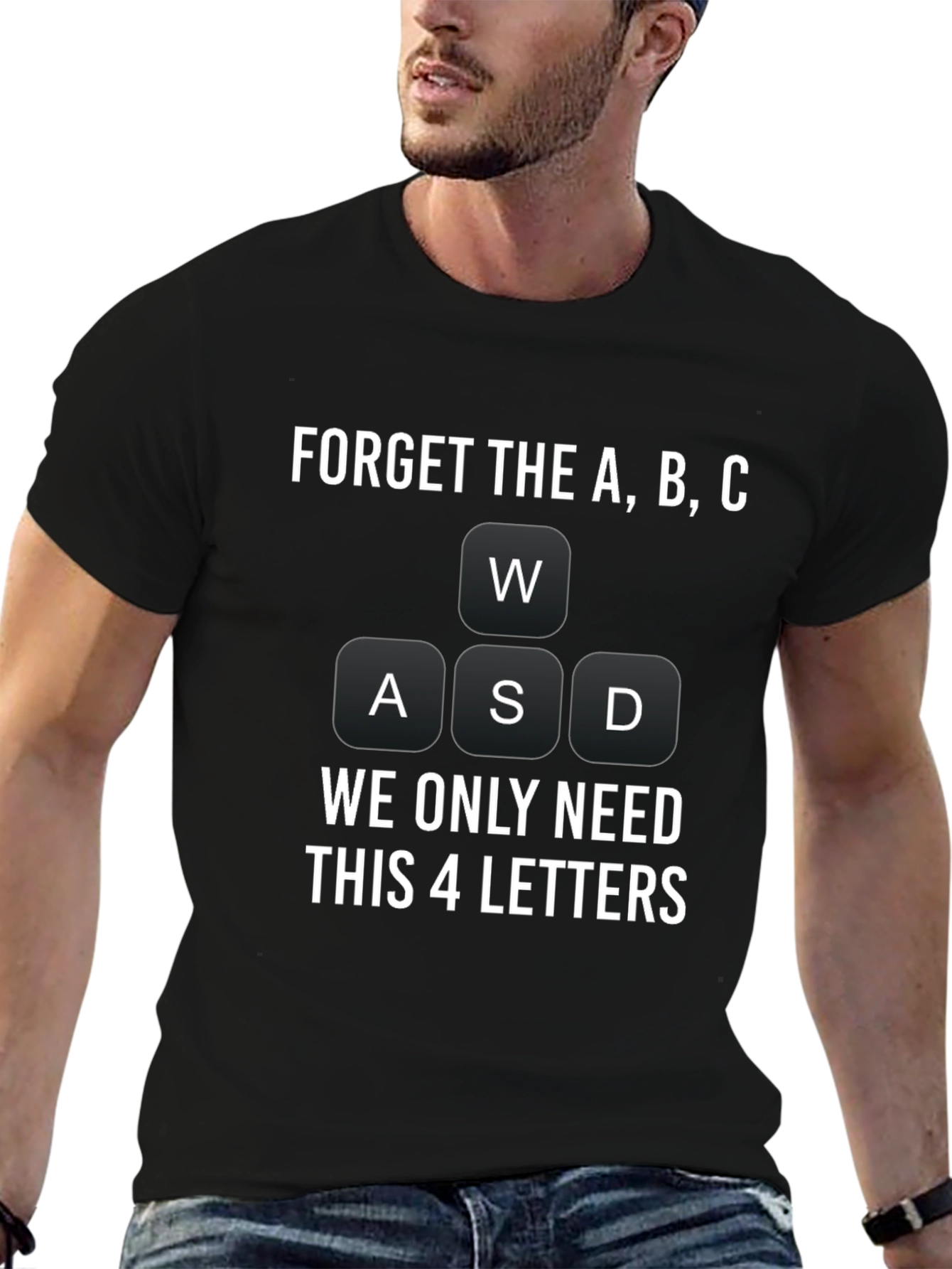 Gamer T-Shirt: WASD Keyboard Design