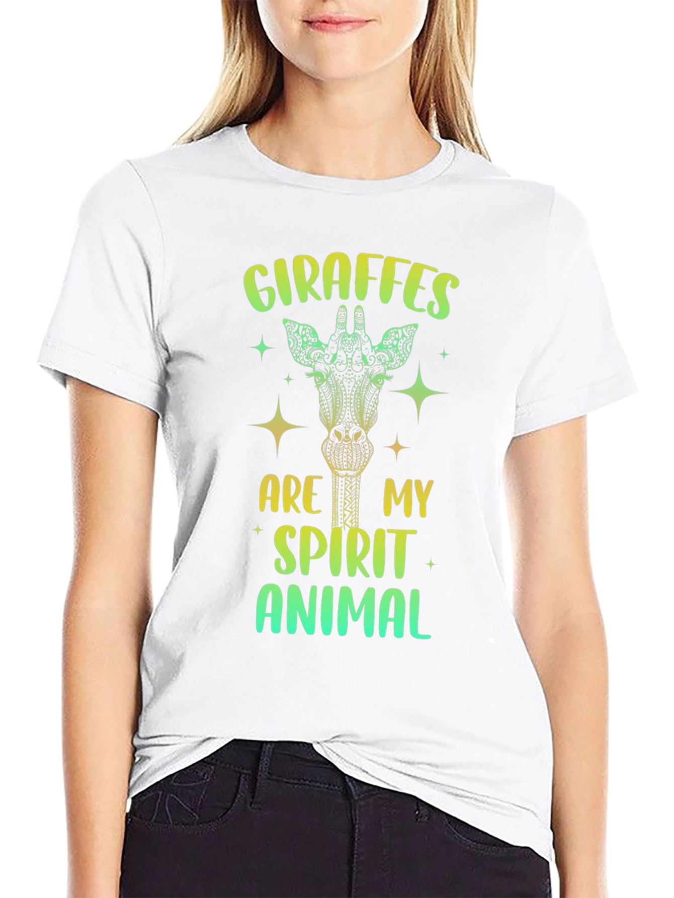 Giraffe Spirit Animal Graphic Tee