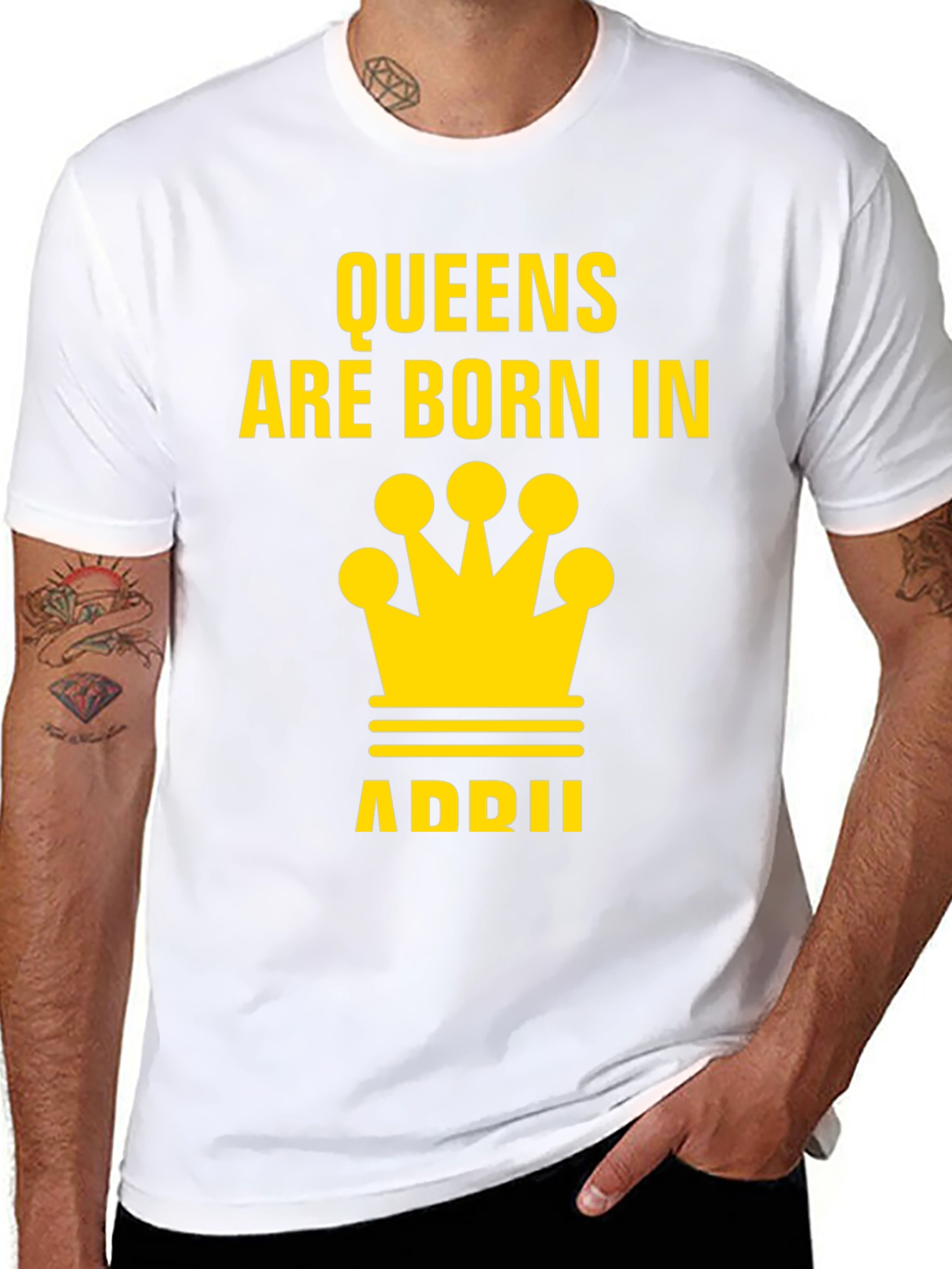Queens Are Born In April T-Shirt