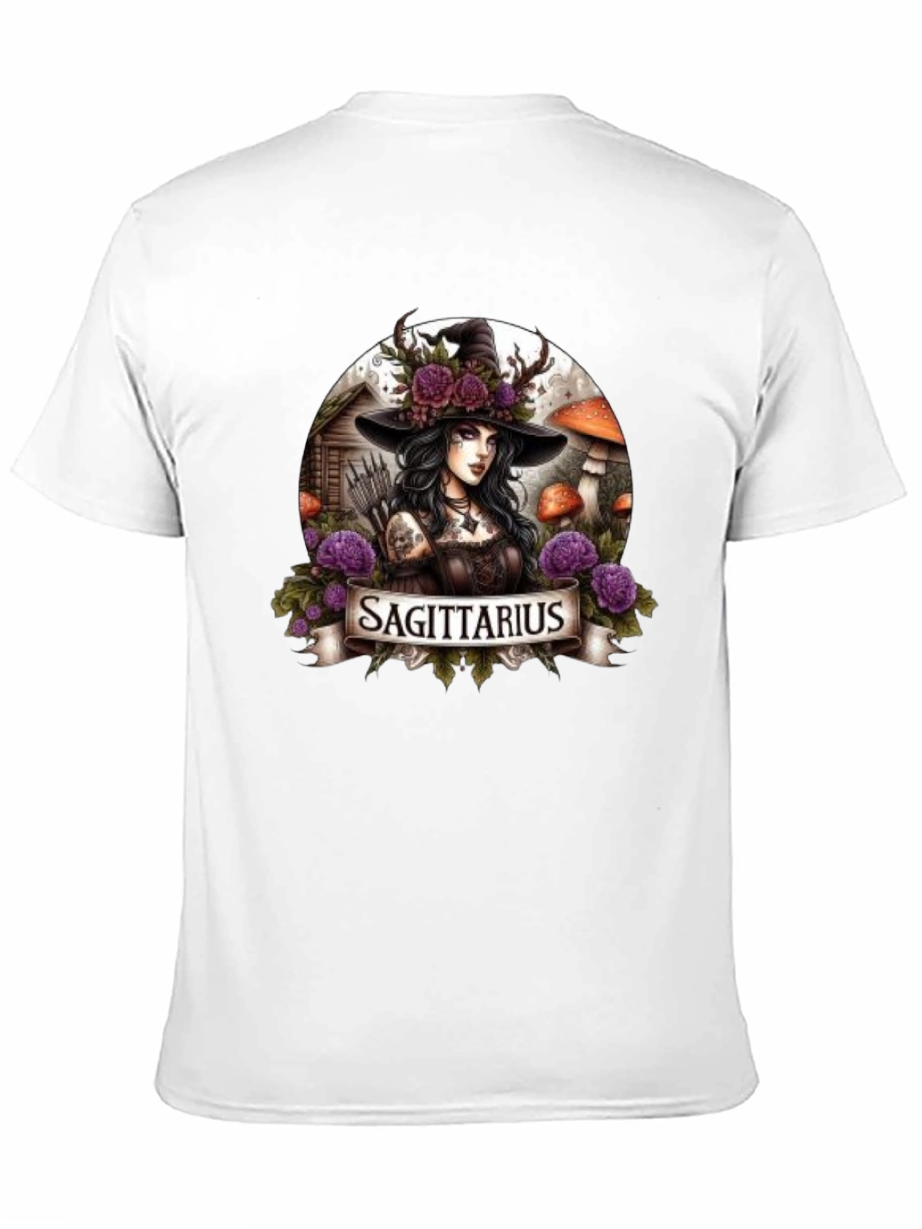 Sagittarius Witch T-Shirt - Zodiac Graphic Tee