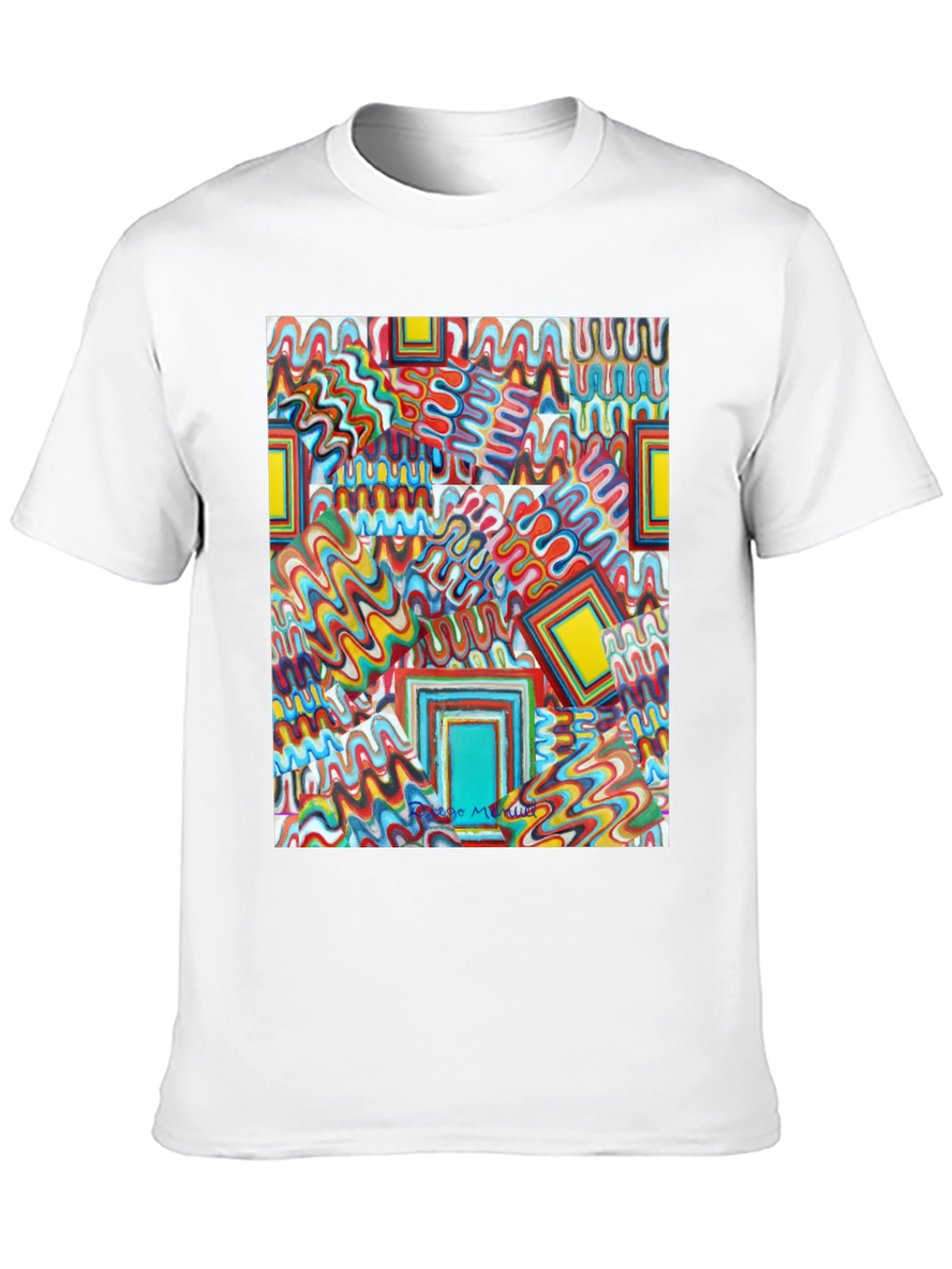 Abstract Art Print Tee - Bold & Unique Design