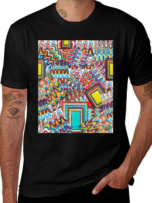 Abstract Art Print Tee - Bold & Unique Design