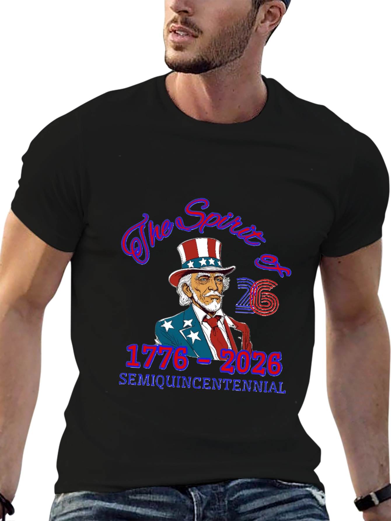 Semi-Quincentennial USA Patriotic T-Shirt