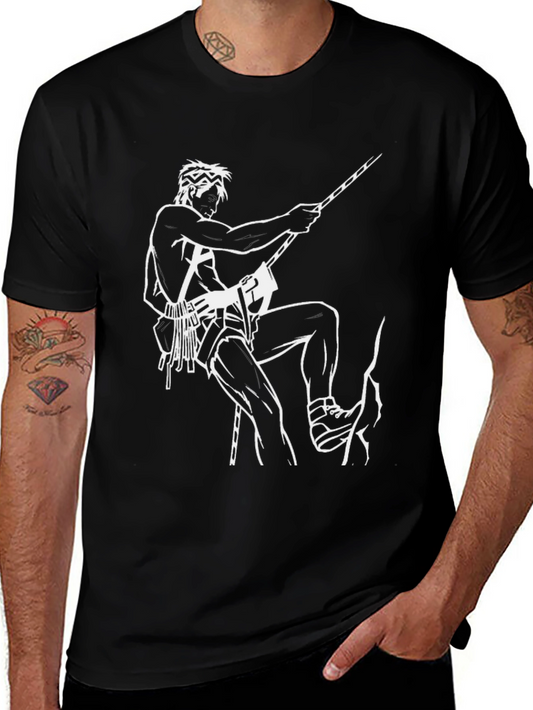 Climbing Man Black T-Shirt