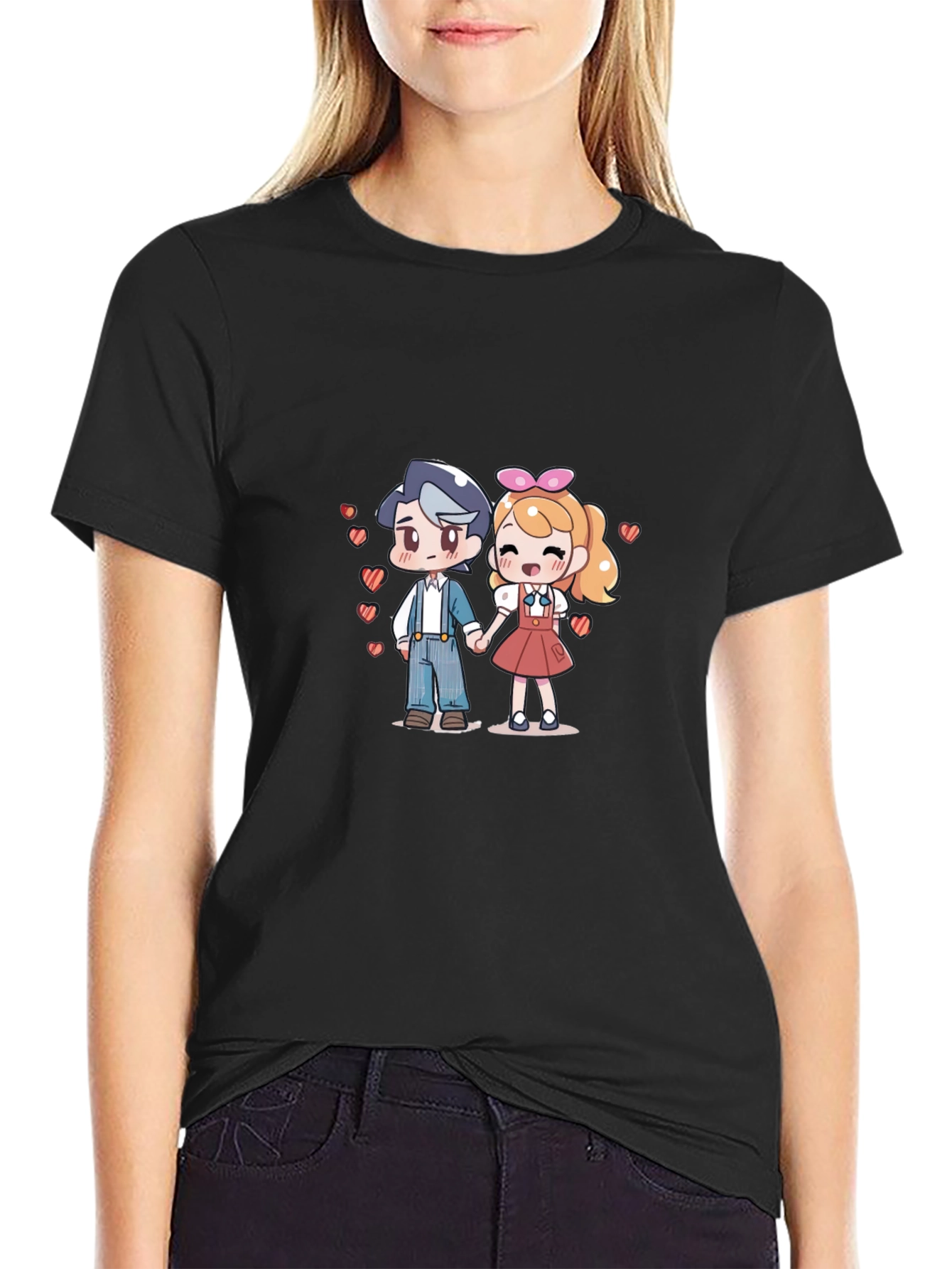 Anime Love T-Shirt - Cute Couple Tee