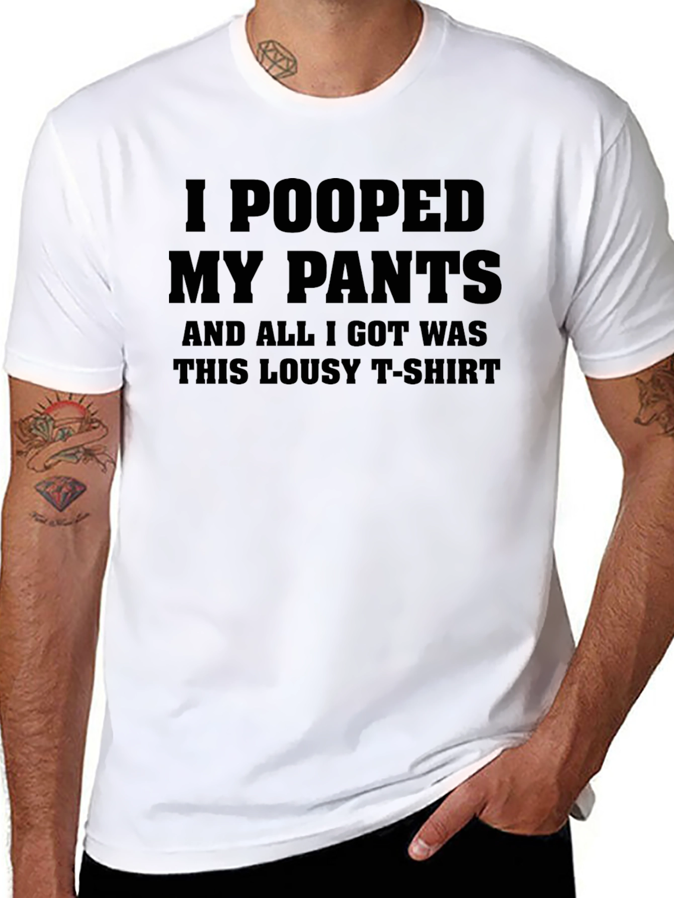 I Pooped My Pants T-Shirt - Funny Novelty Tee
