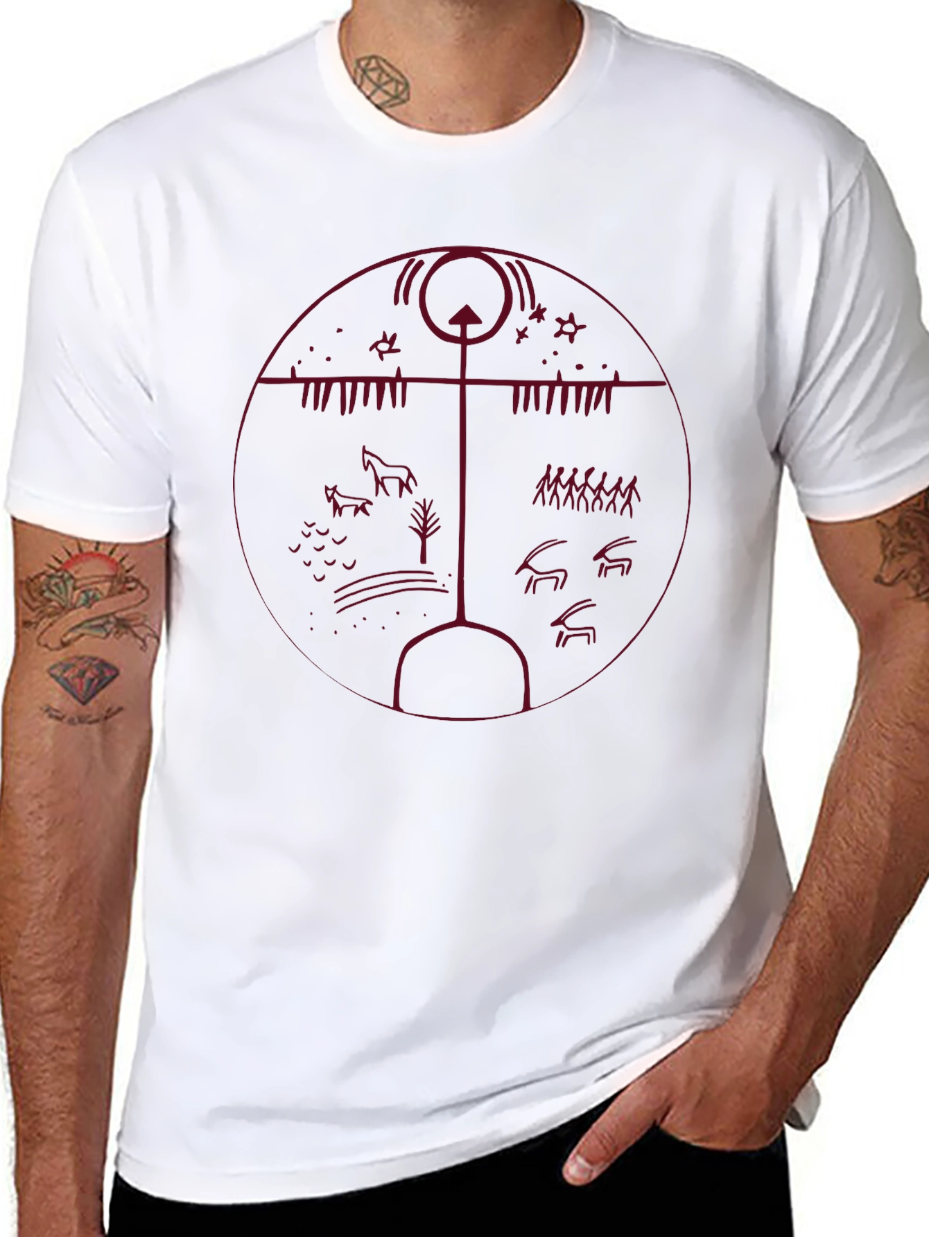Mystic Rune Graphic Tee - Dark