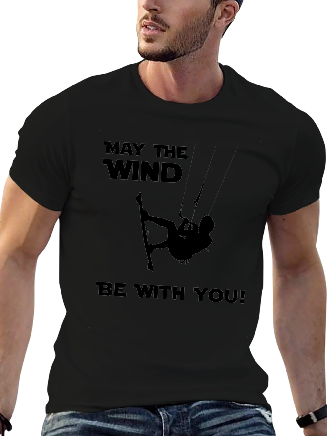 May The Wind Be With You Kitesurfing T-Shirt