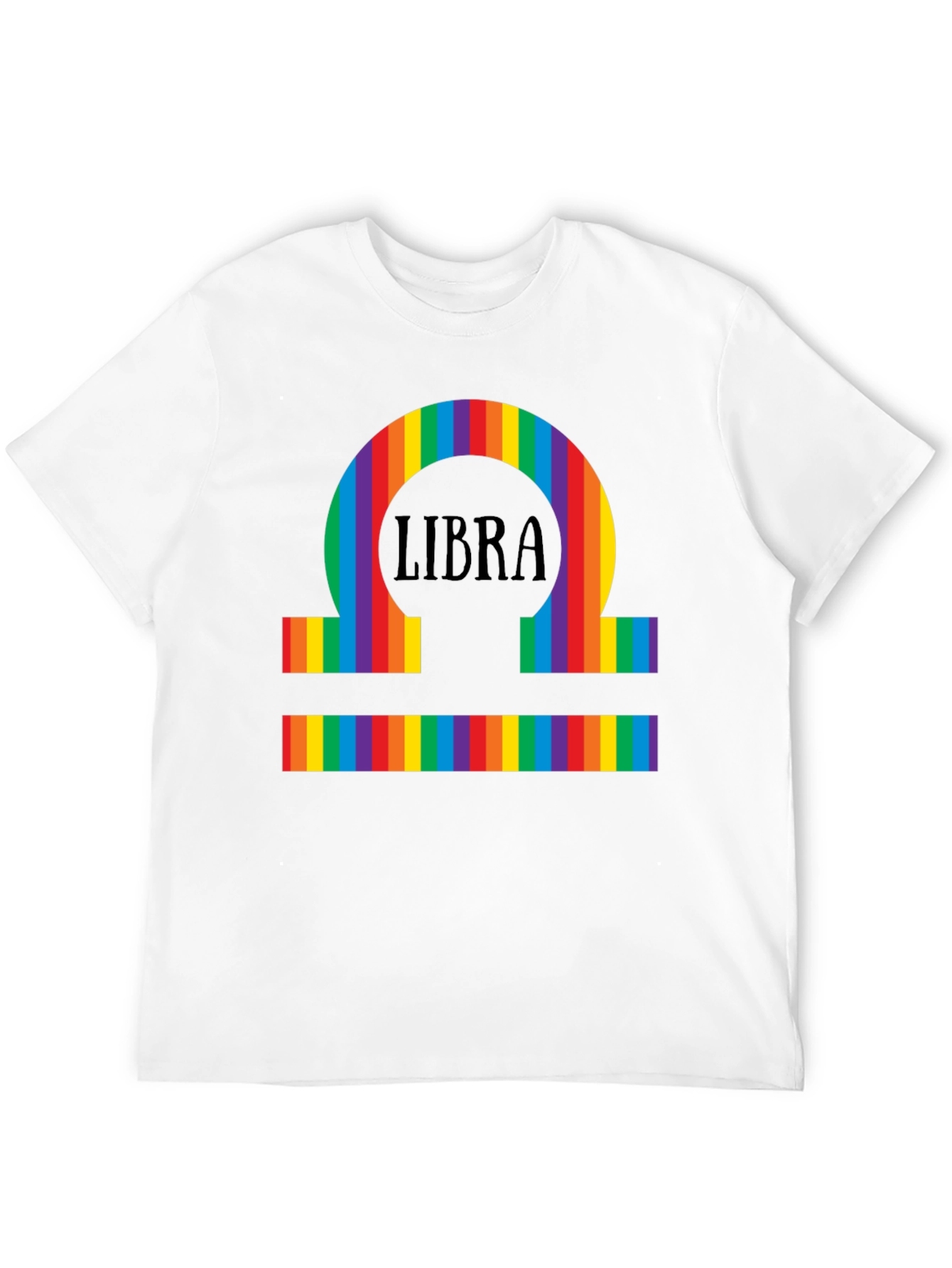 Libra Rainbow Pride T-Shirt - Zodiac Sign Tee