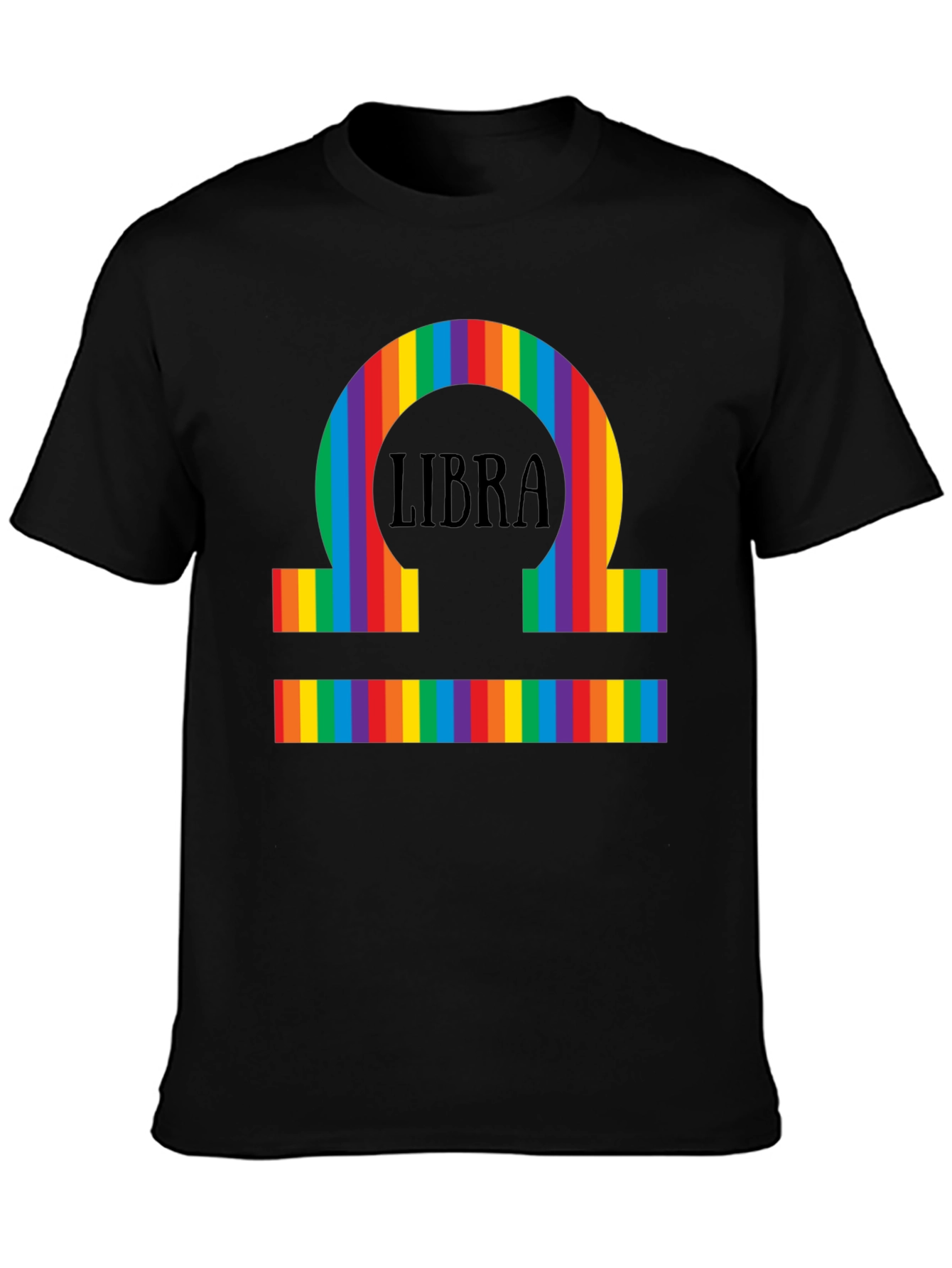 Libra Rainbow Pride T-Shirt - Zodiac Sign Tee